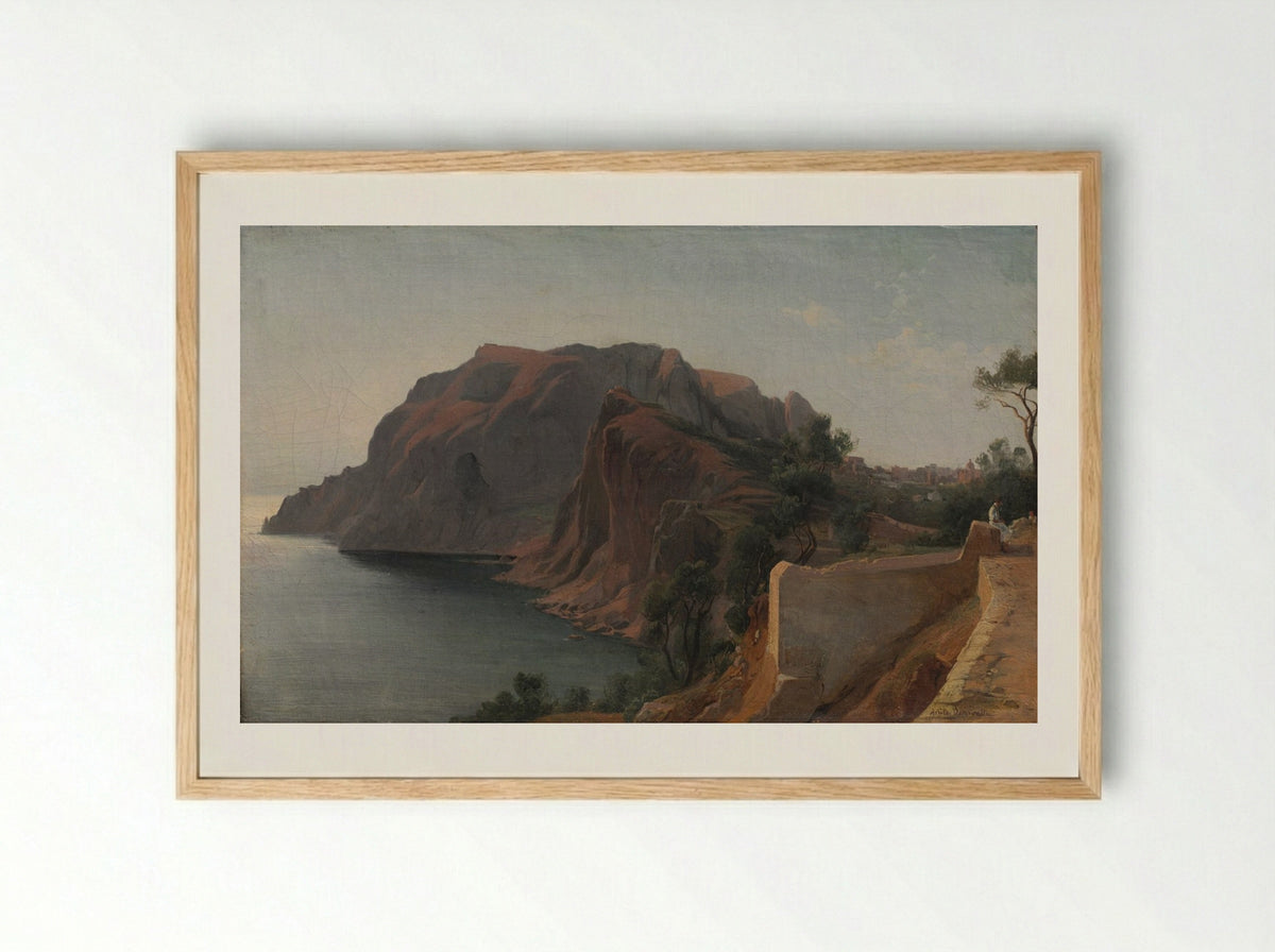 Capri - Jean Achille Benouville - Framed Print Wood