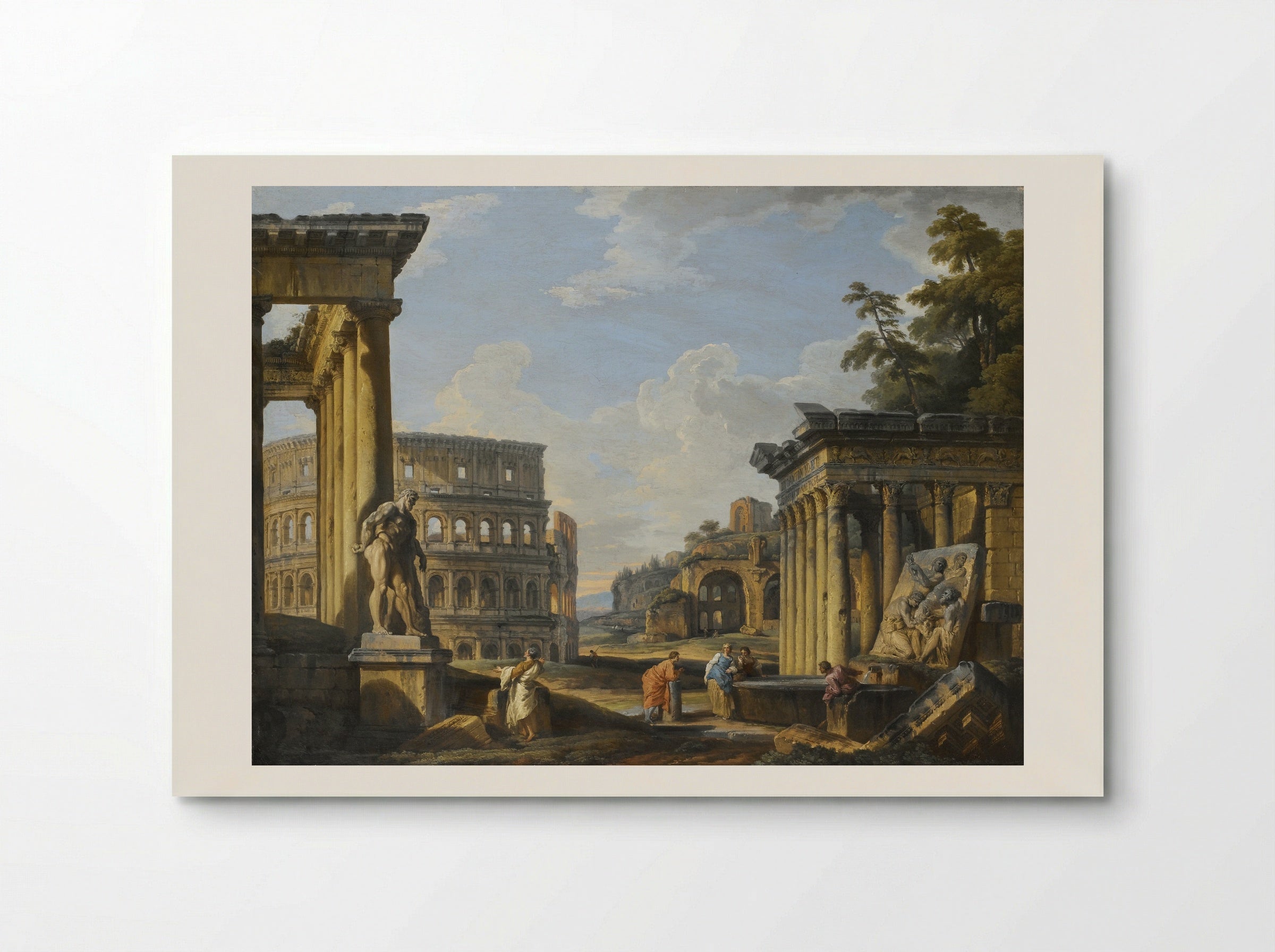 Capriccio of Classical Ruins - Giovanni Paolo Panini - Poster