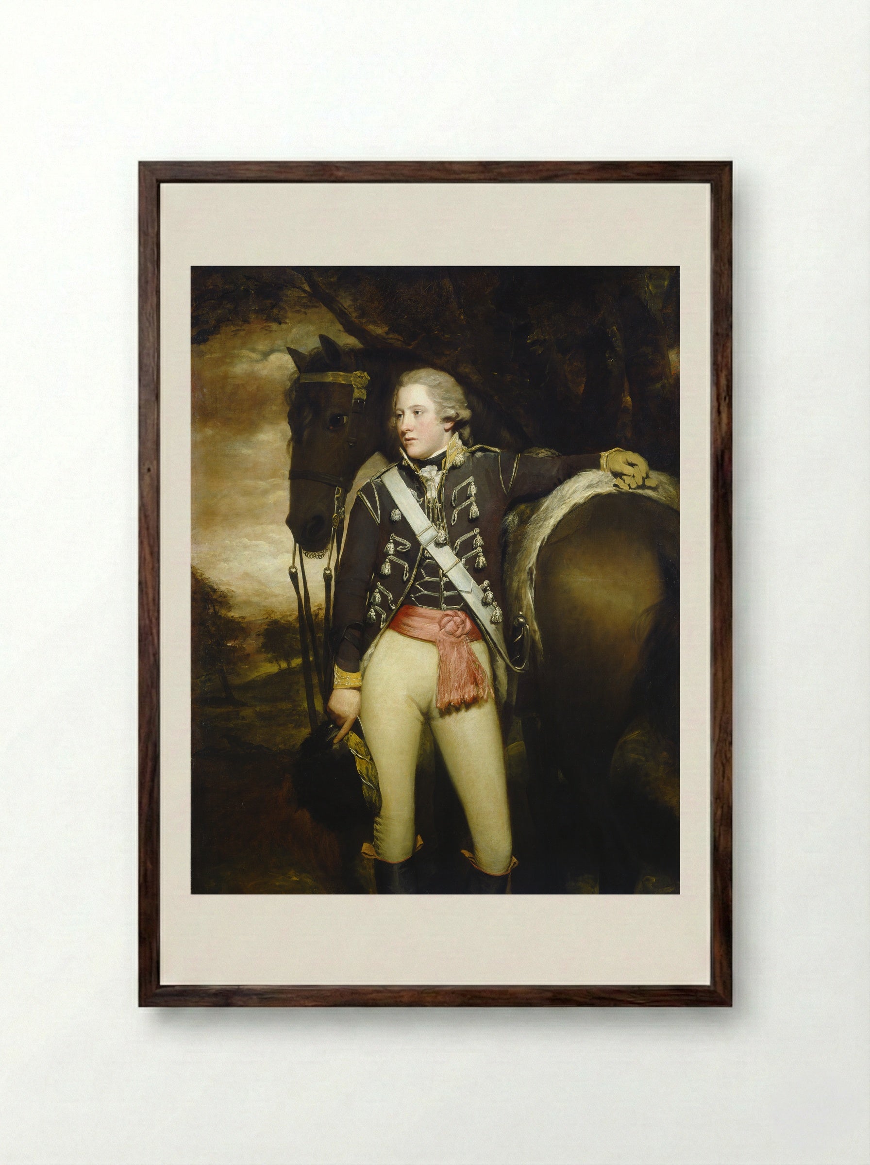 Captain Patrick Miller - Henry Raeburn - Framed Print Dark Wood