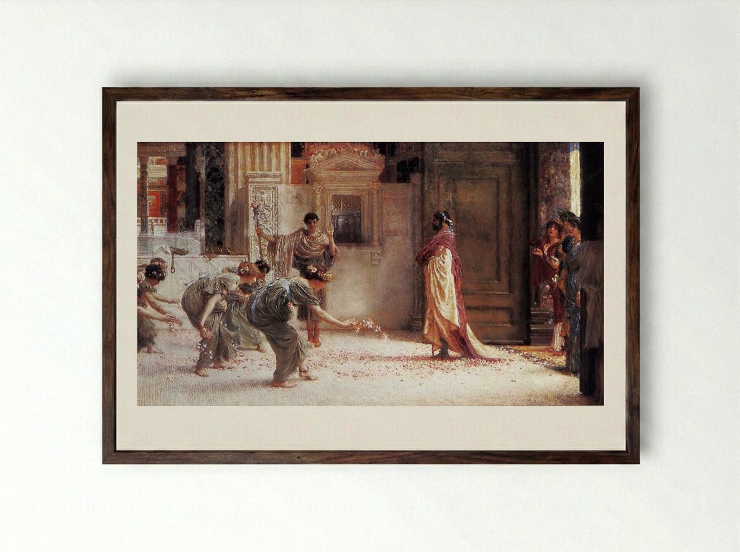 Caracalla - Sir Lawrence Alma-Tadema - Framed Print Dark Wood