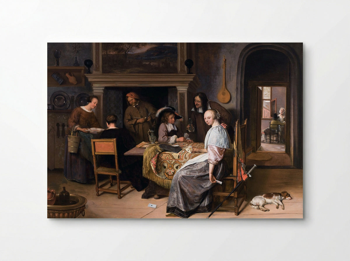 Card Players - Jan Steen - Poster