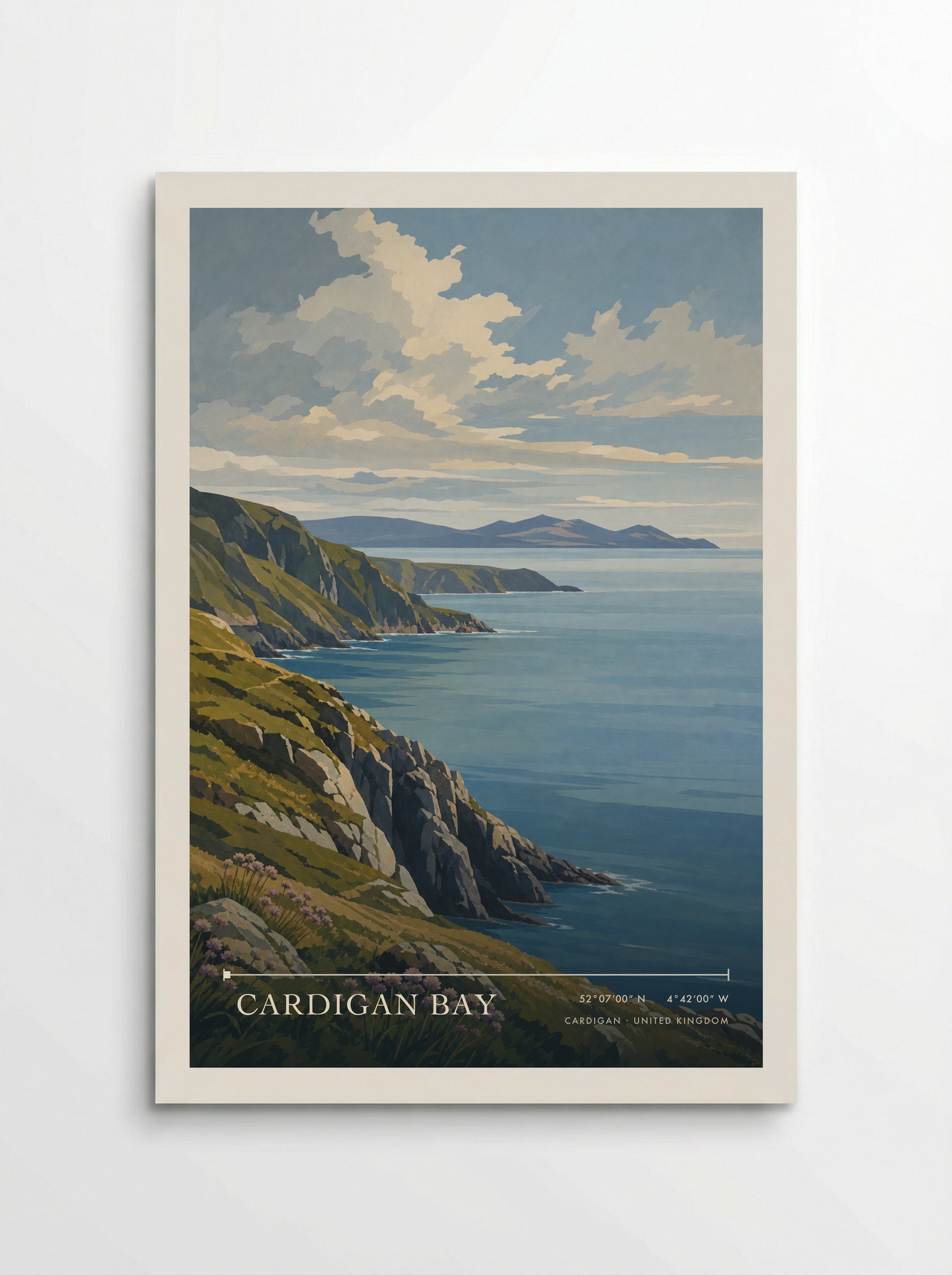 Cardigan Bay United Kingdom Travel Poster - Poster