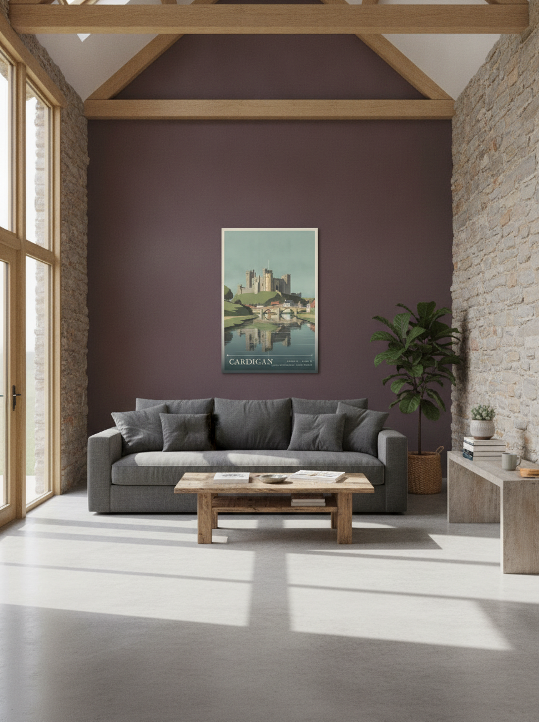Cardigan County of Ceredigion United Kingdom Travel Poster - Lifestyle