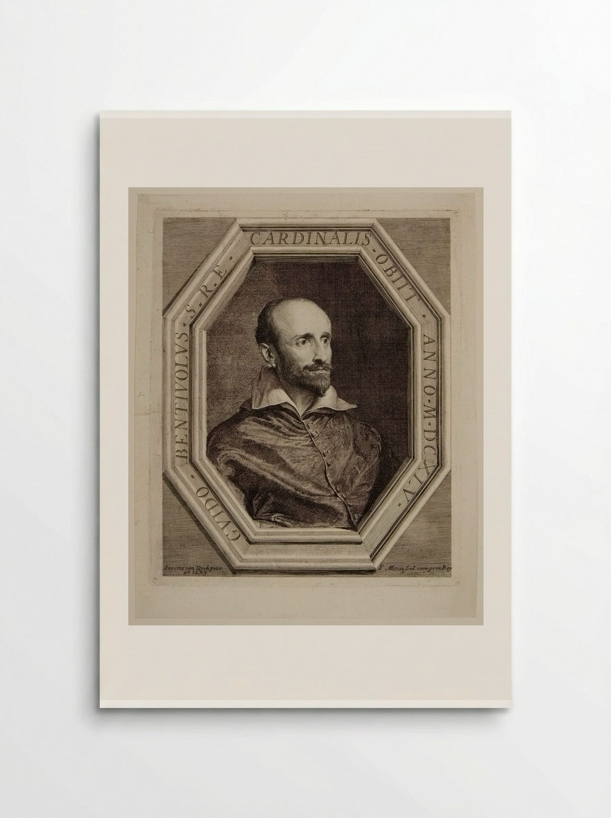 Cardinalis Guido Bentivolus - Jean Morin - Poster