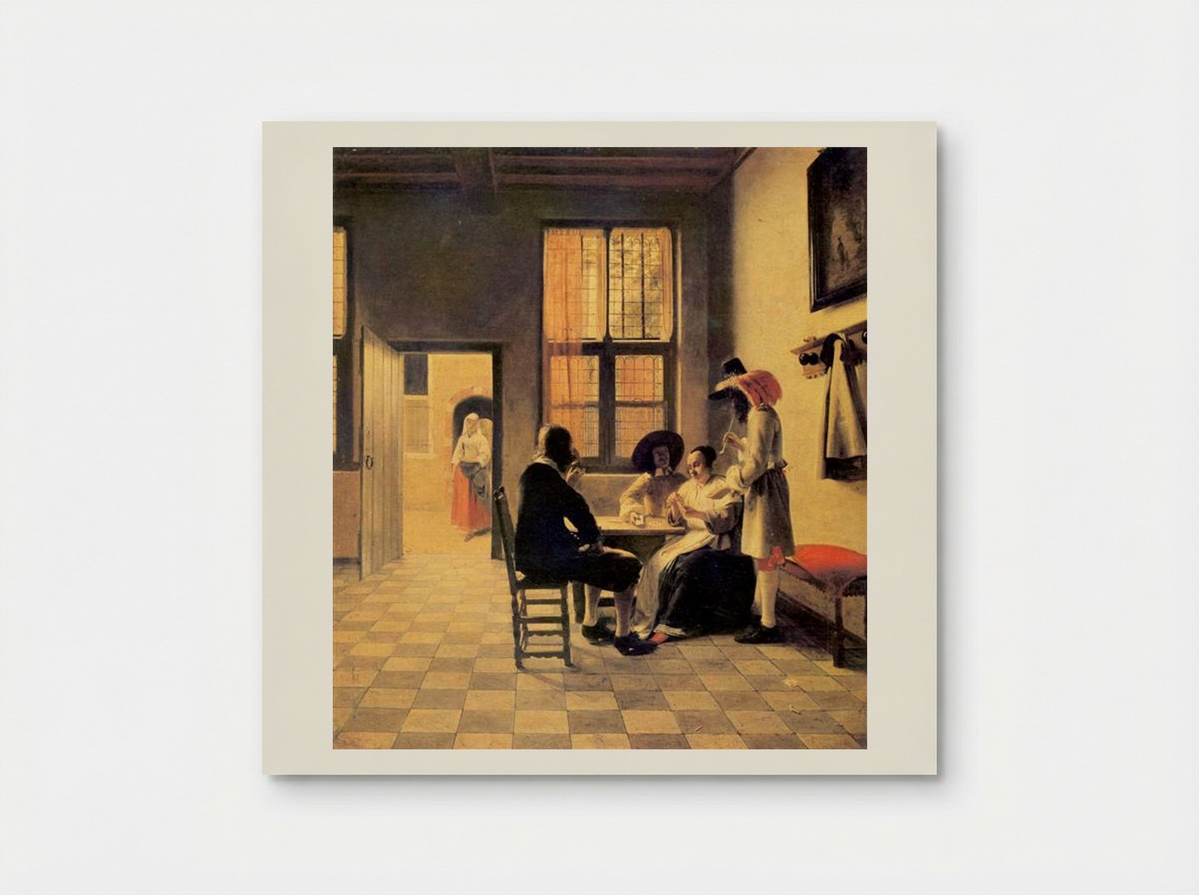 Cardplayers - Pieter de Hooch - Poster
