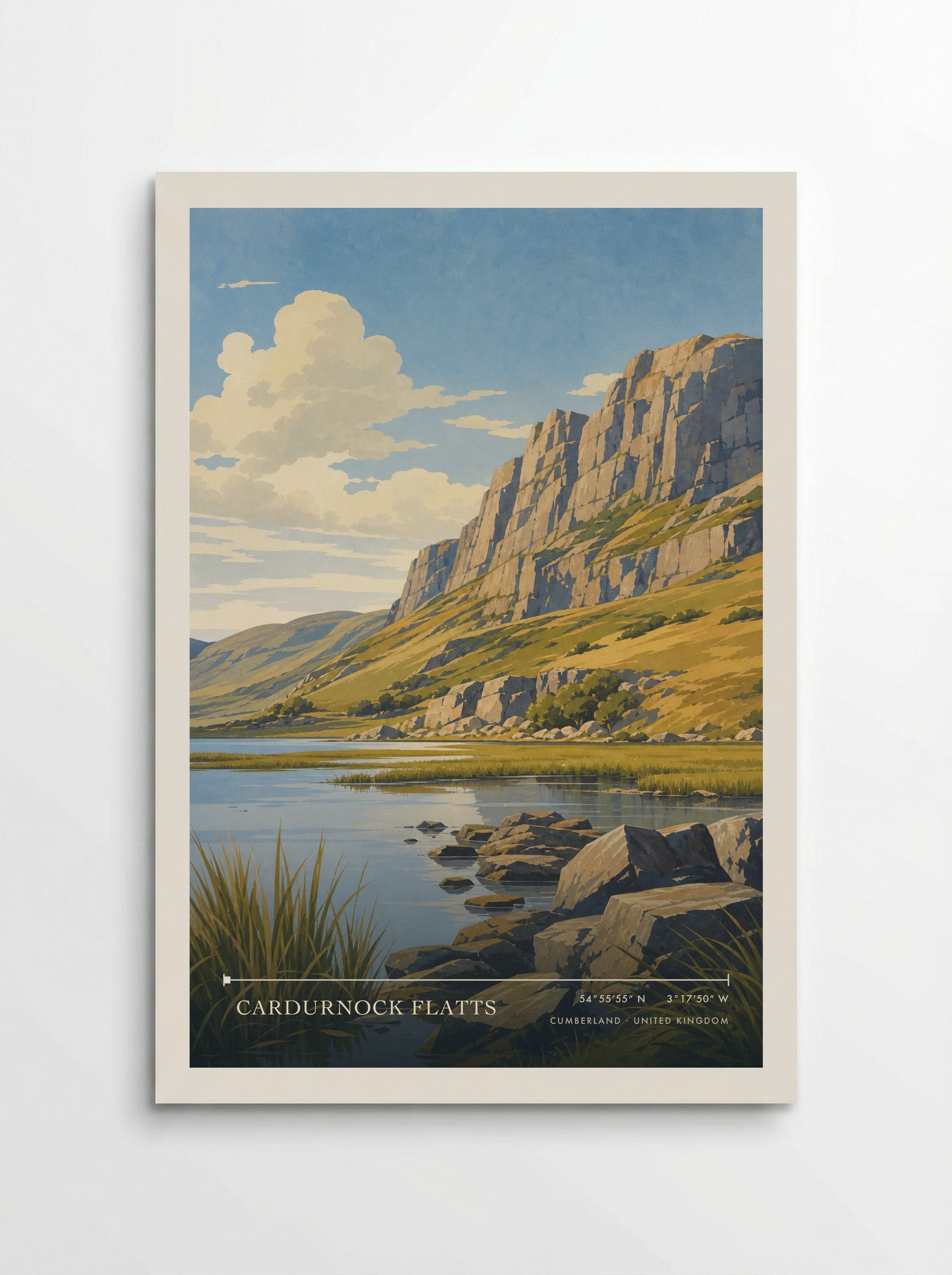Cardurnock Flatts Cumberland United Kingdom Travel Poster - Poster