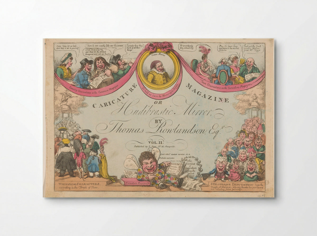 Caricature Magazine or Hudibrastic Mirror, Vol. II - Charles Williams - Poster