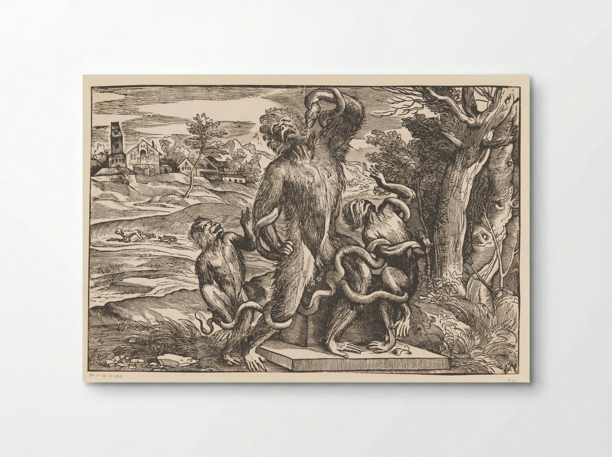 Caricature of the Laocoön Group - Niccolò Boldrini - Poster