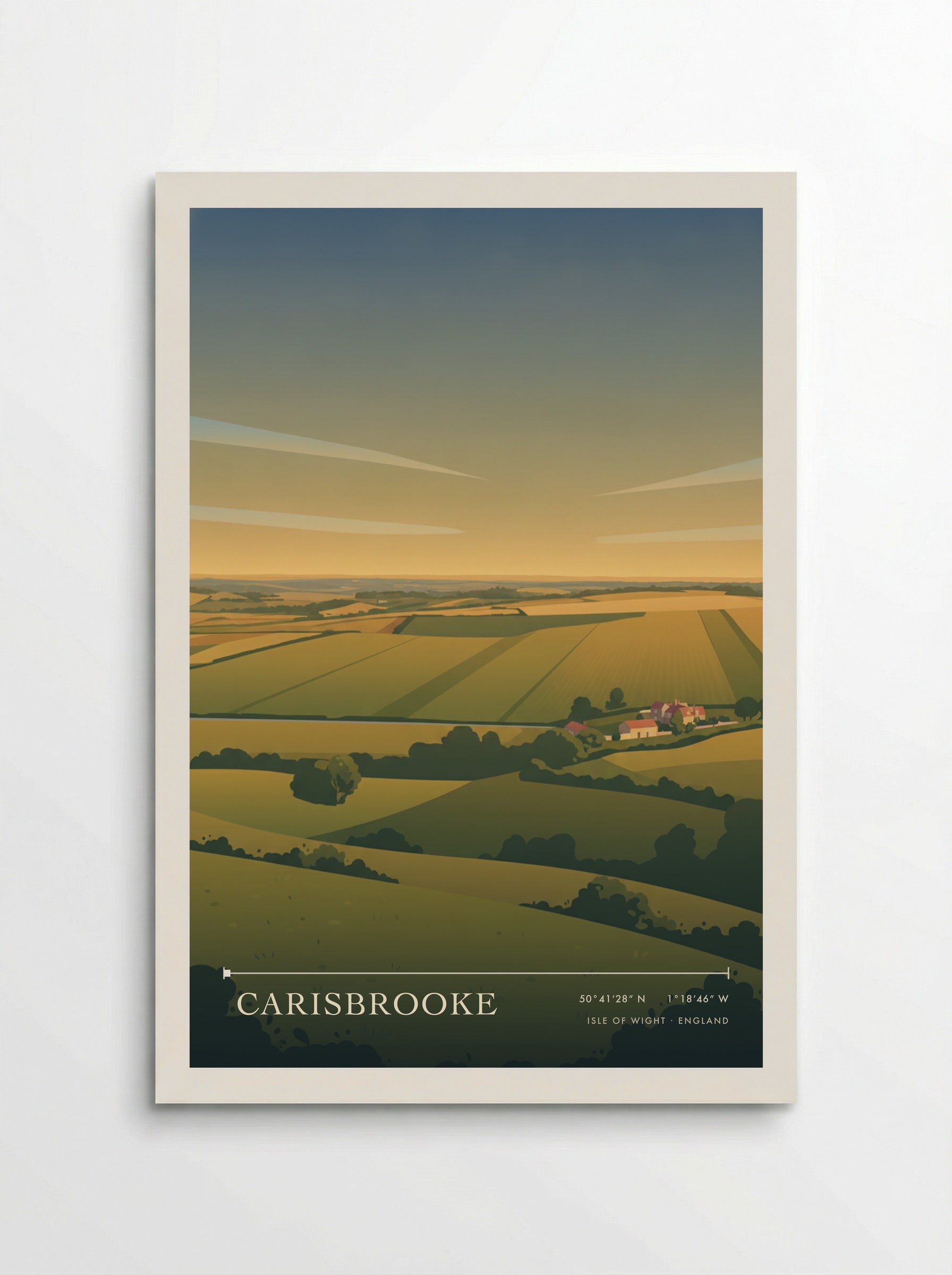 Carisbrooke Isle of Wight England Travel Poster - Poster