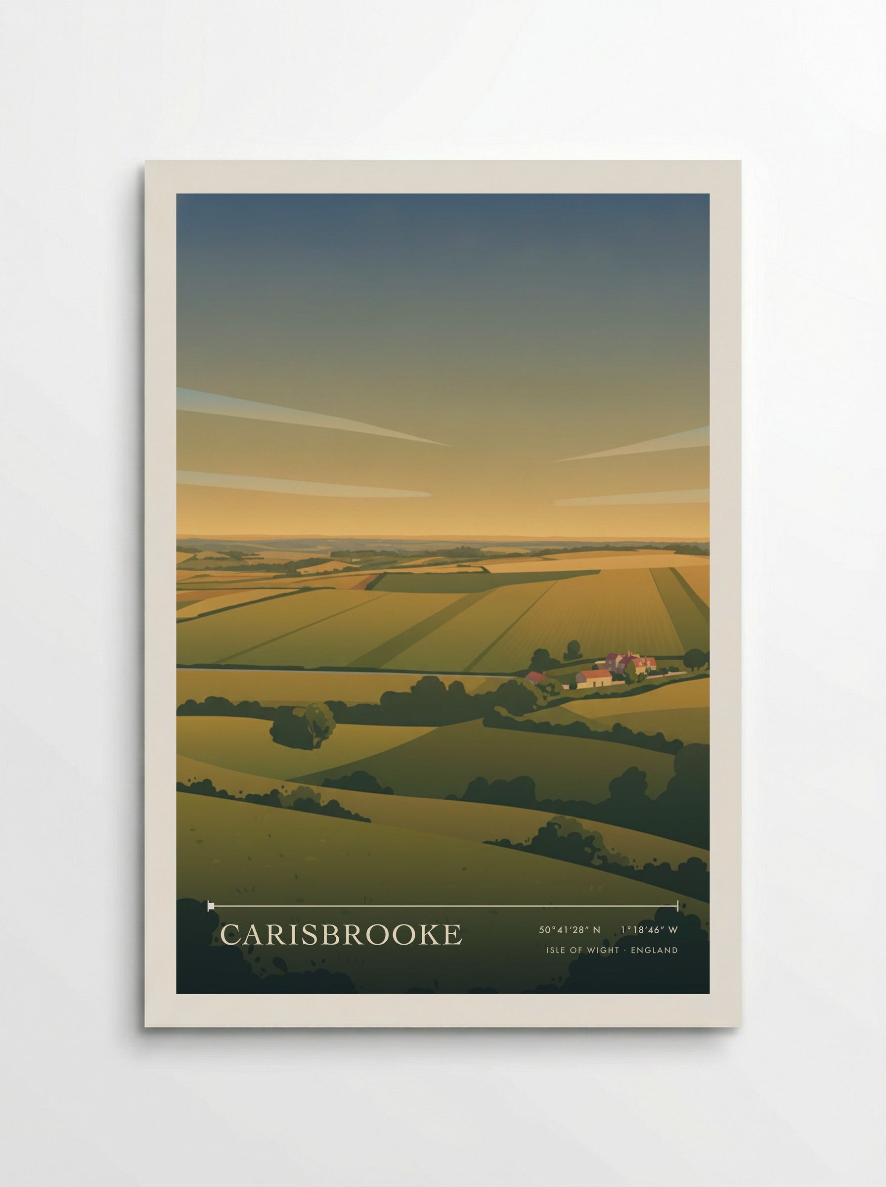 Carisbrooke Isle of Wight England Travel Poster - Poster