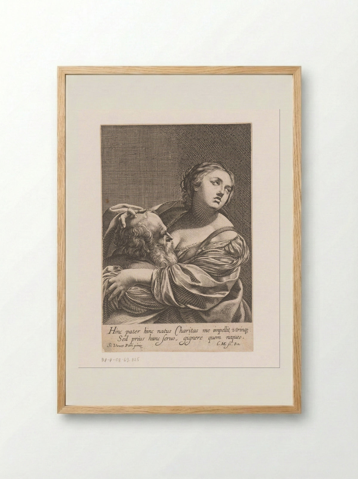 Caritas Romana - Charles David - Framed Print Wood
