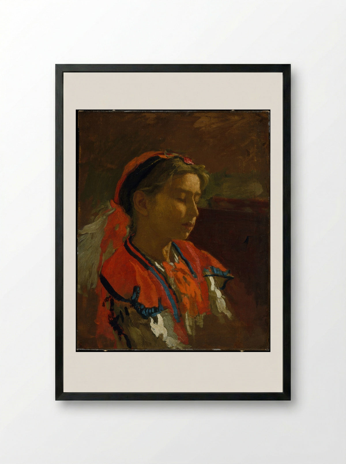 Carmelita Requena - Thomas Eakins - Framed Print Black
