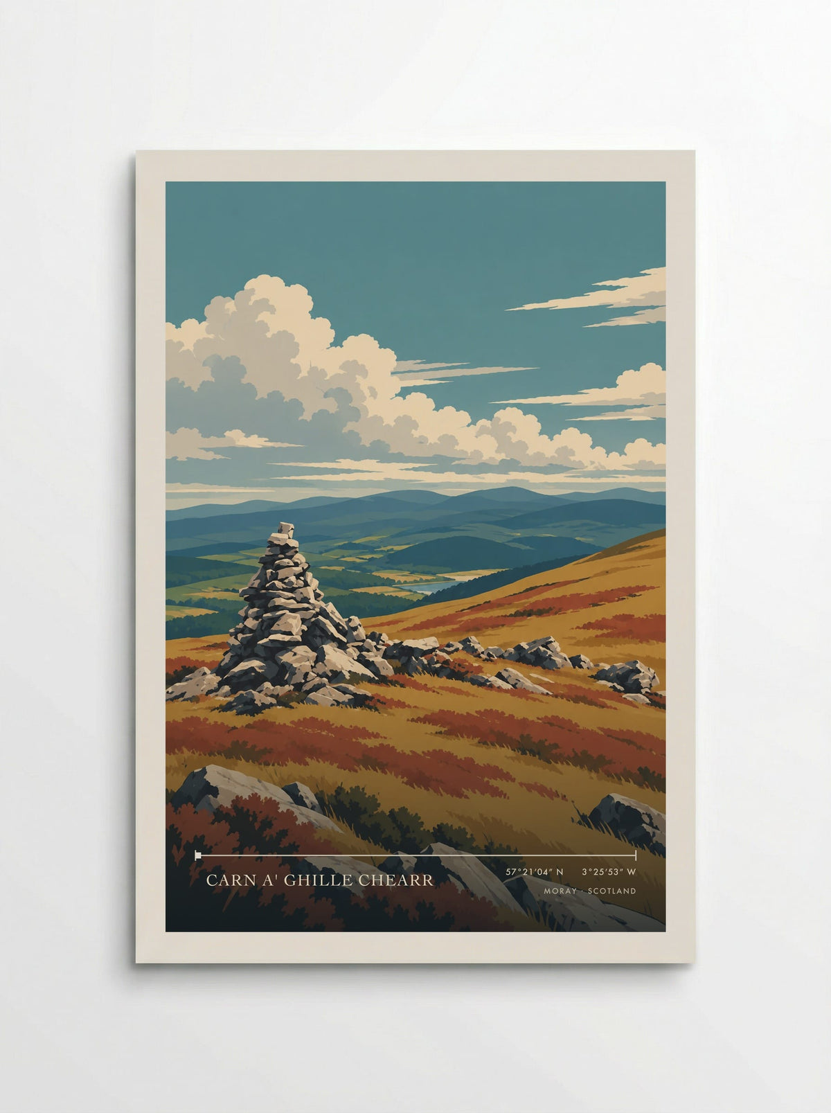Carn a' Ghille Chearr, Moray | Travel Poster - Poster