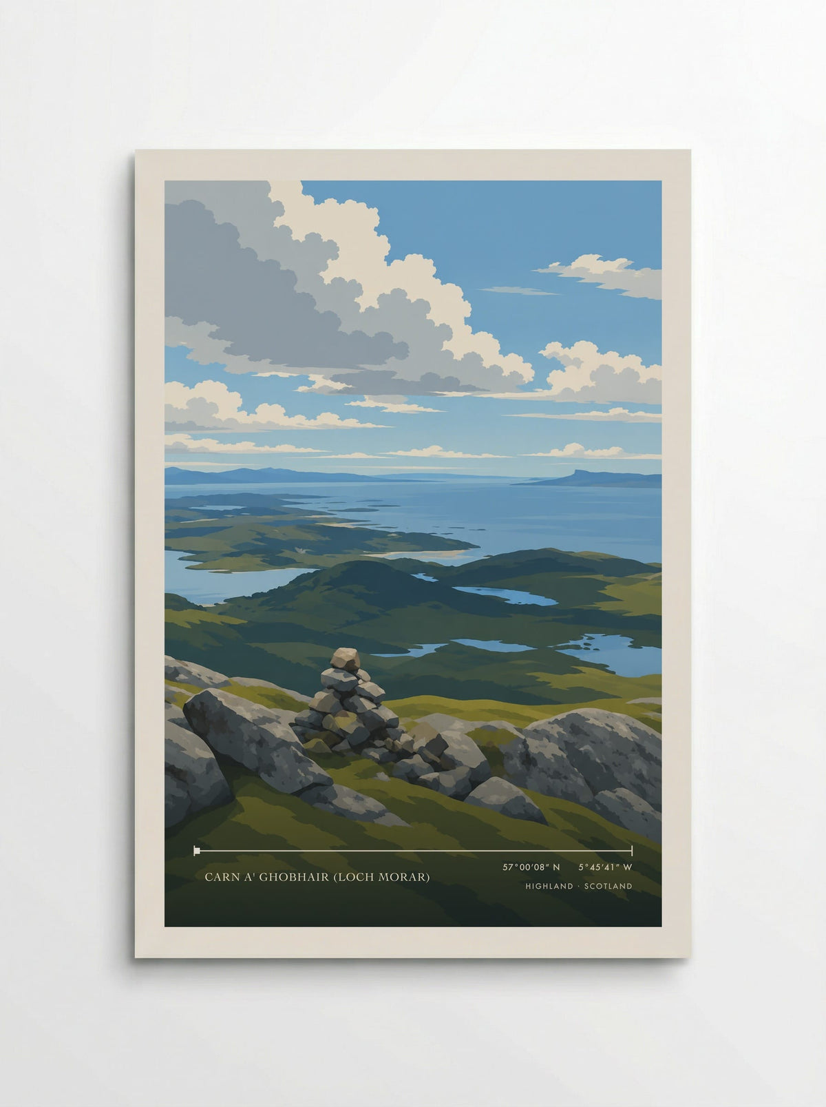 Carn a' Ghobhair (Loch Morar), Highland | Travel Poster - Poster