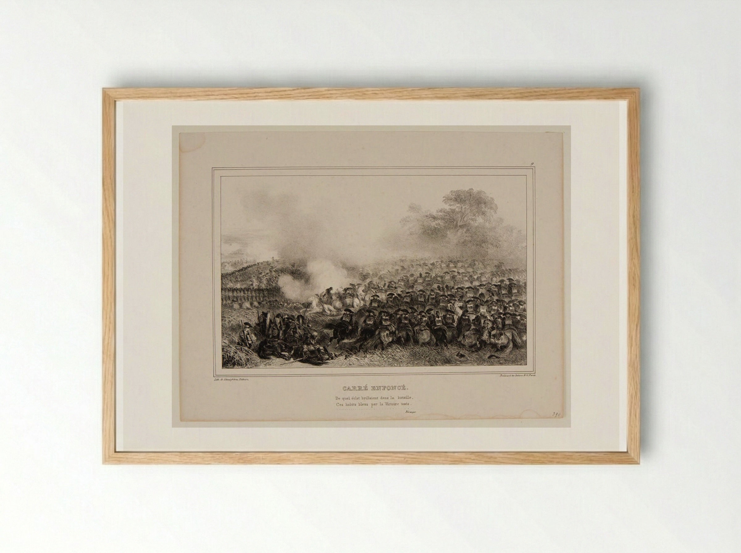 Carré enfoncé - Denis-Auguste-Marie Raffet - Framed Print Wood