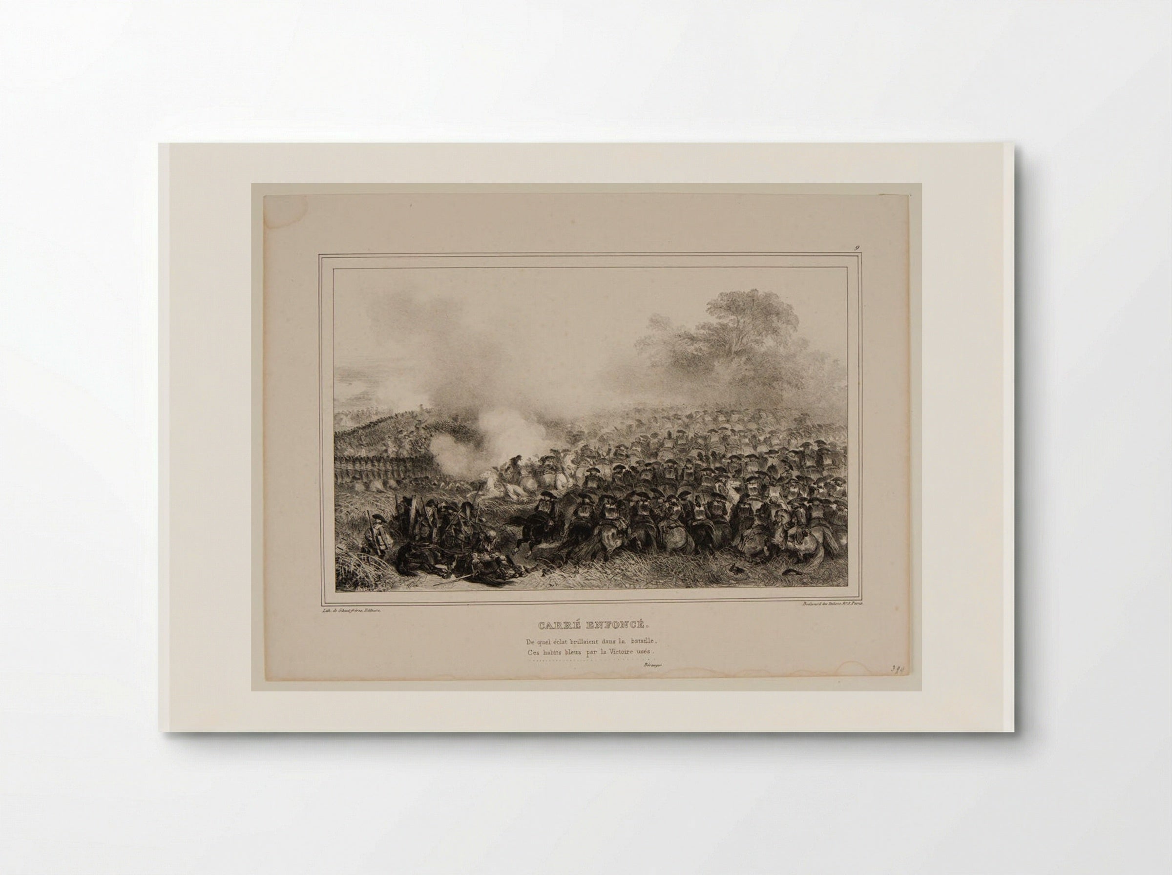 Carré enfoncé - Denis-Auguste-Marie Raffet - Poster