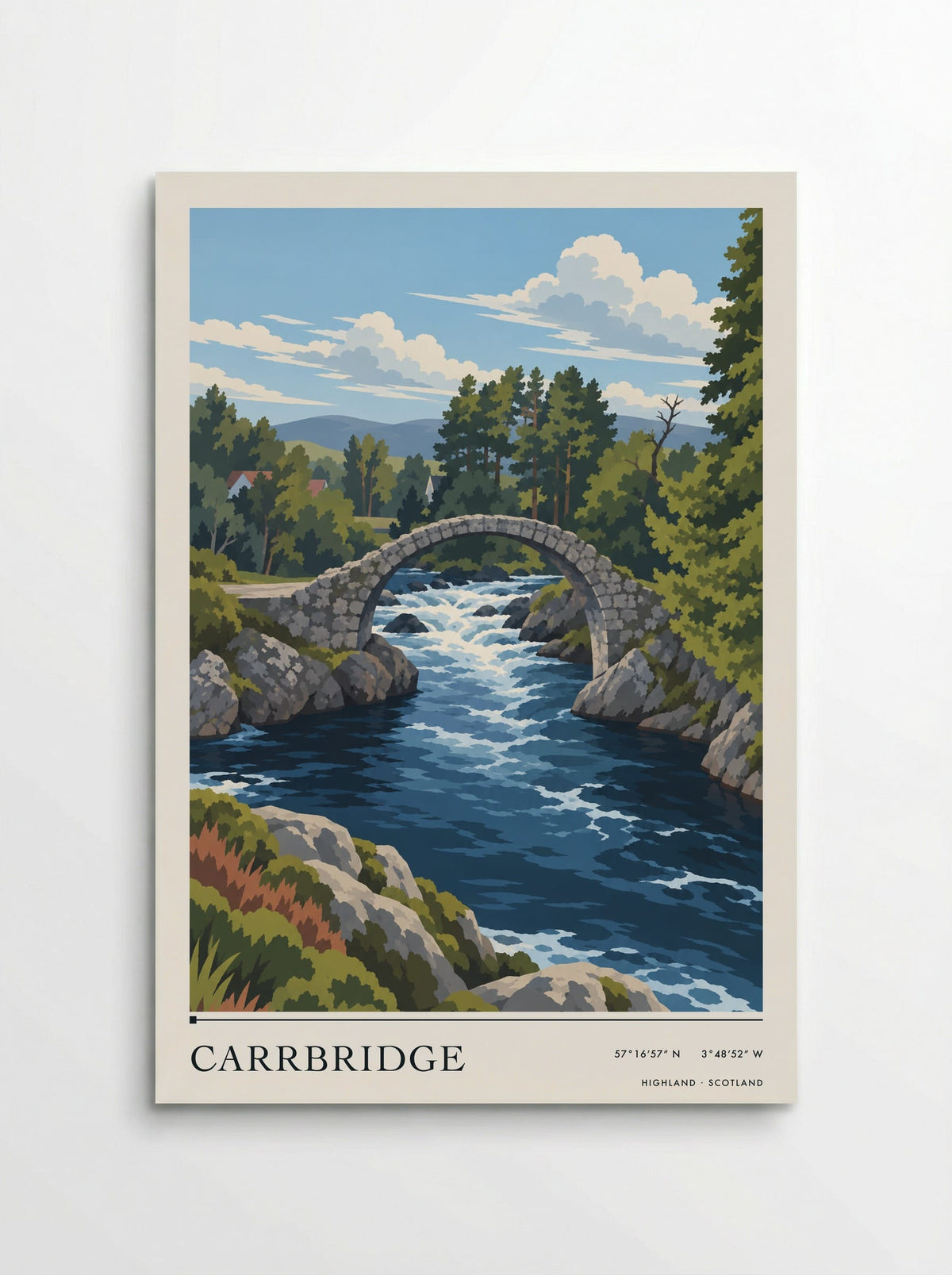 Carrbridge, Highland | Travel Poster - Poster