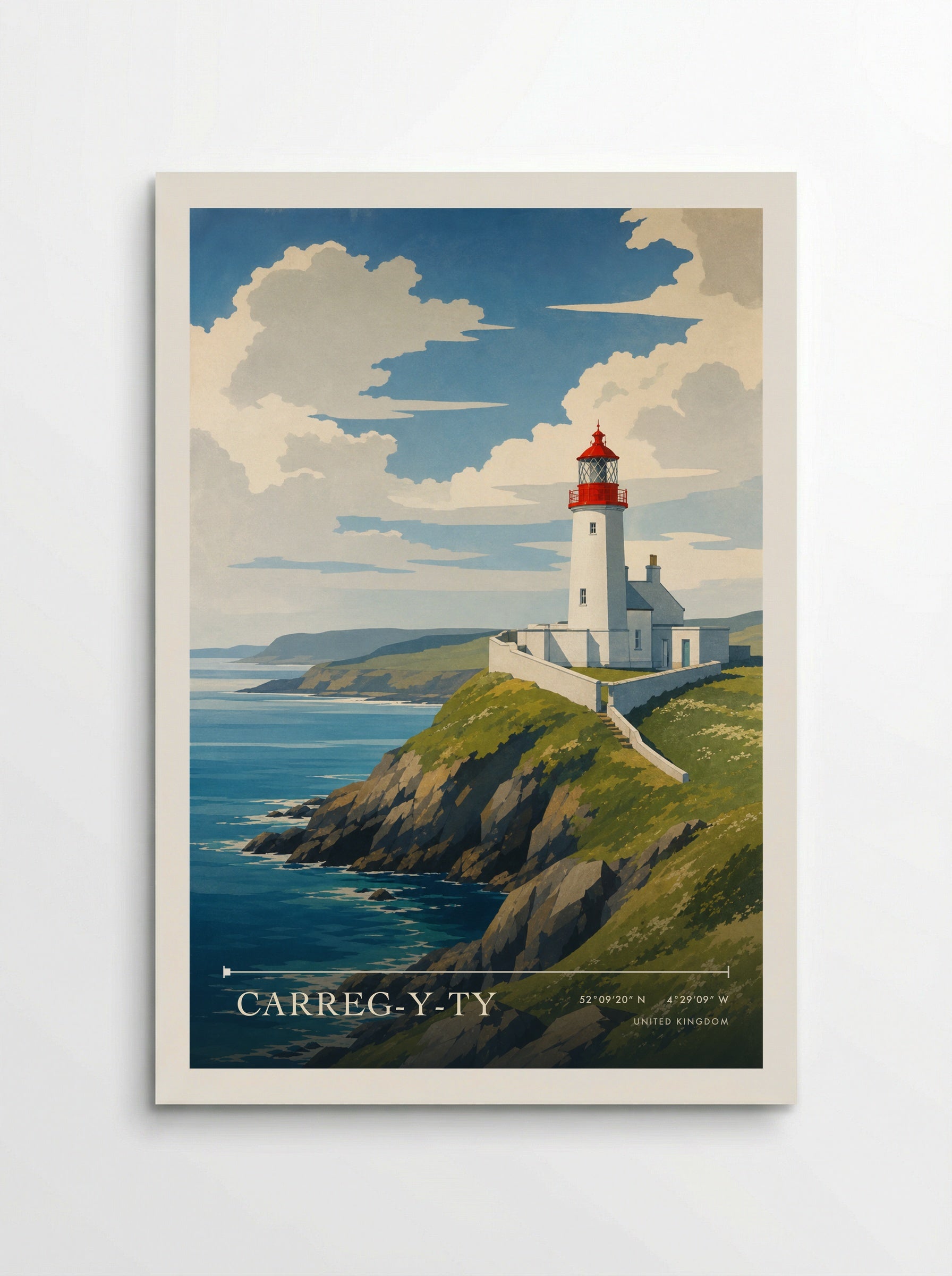 Carreg-Y-Ty United Kingdom Travel Poster - Poster