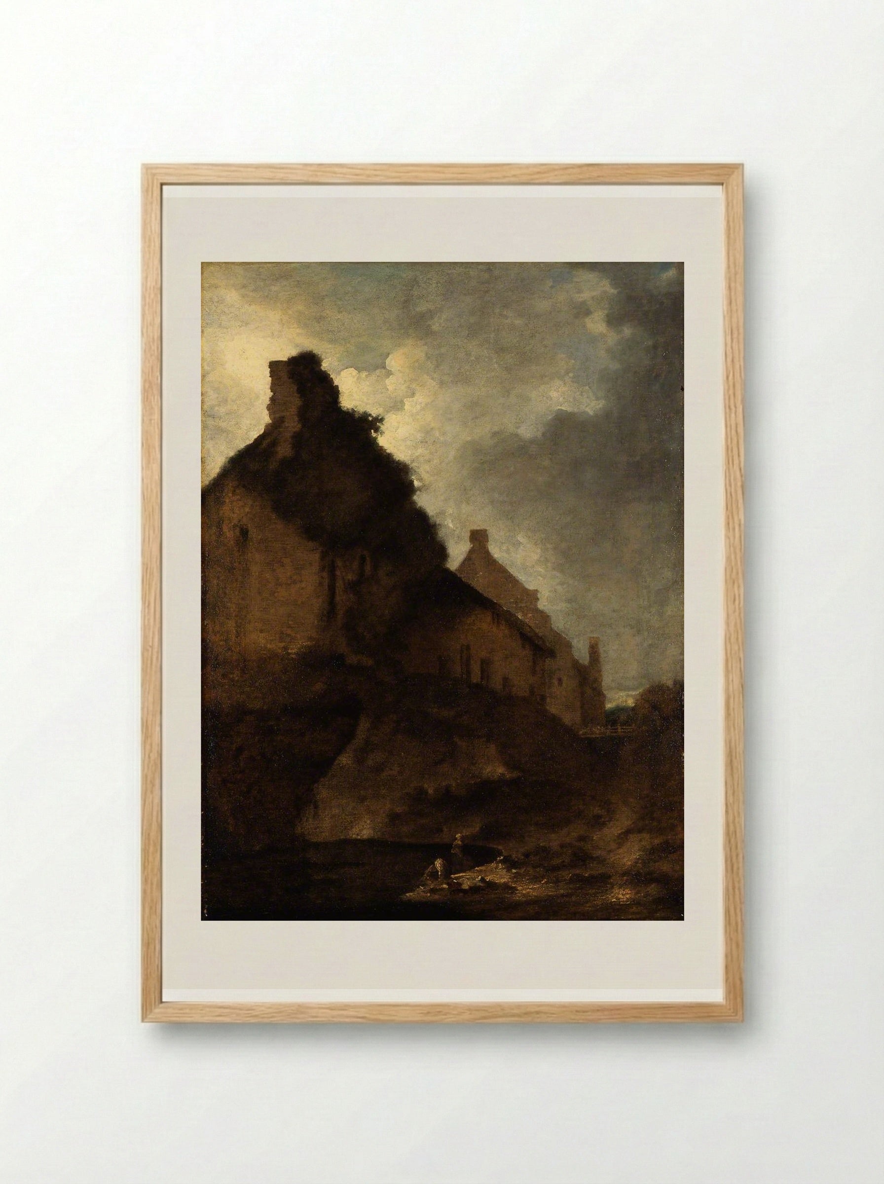 Carrow Abbey, Norwich - John Crome - Framed Print Wood