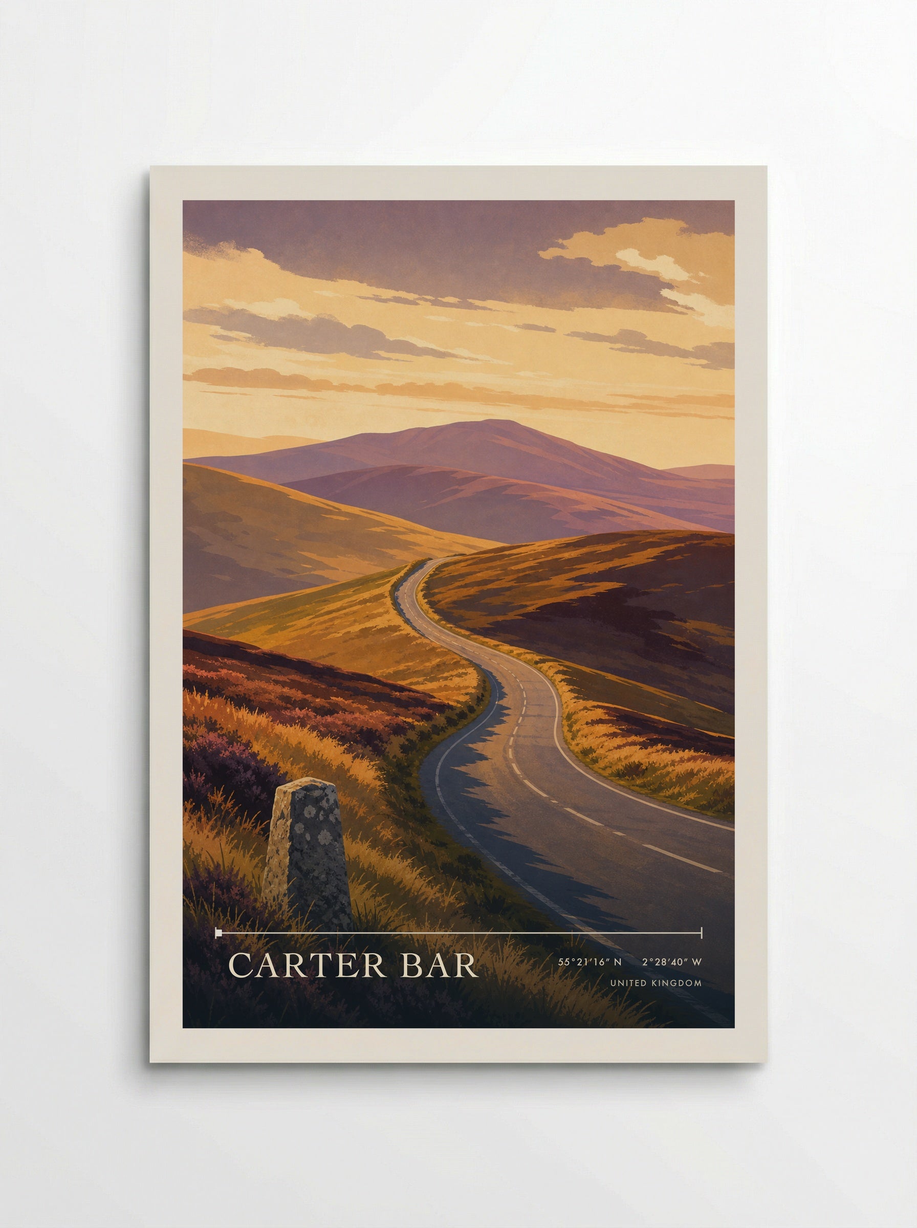 Carter Bar United Kingdom Travel Poster - Poster
