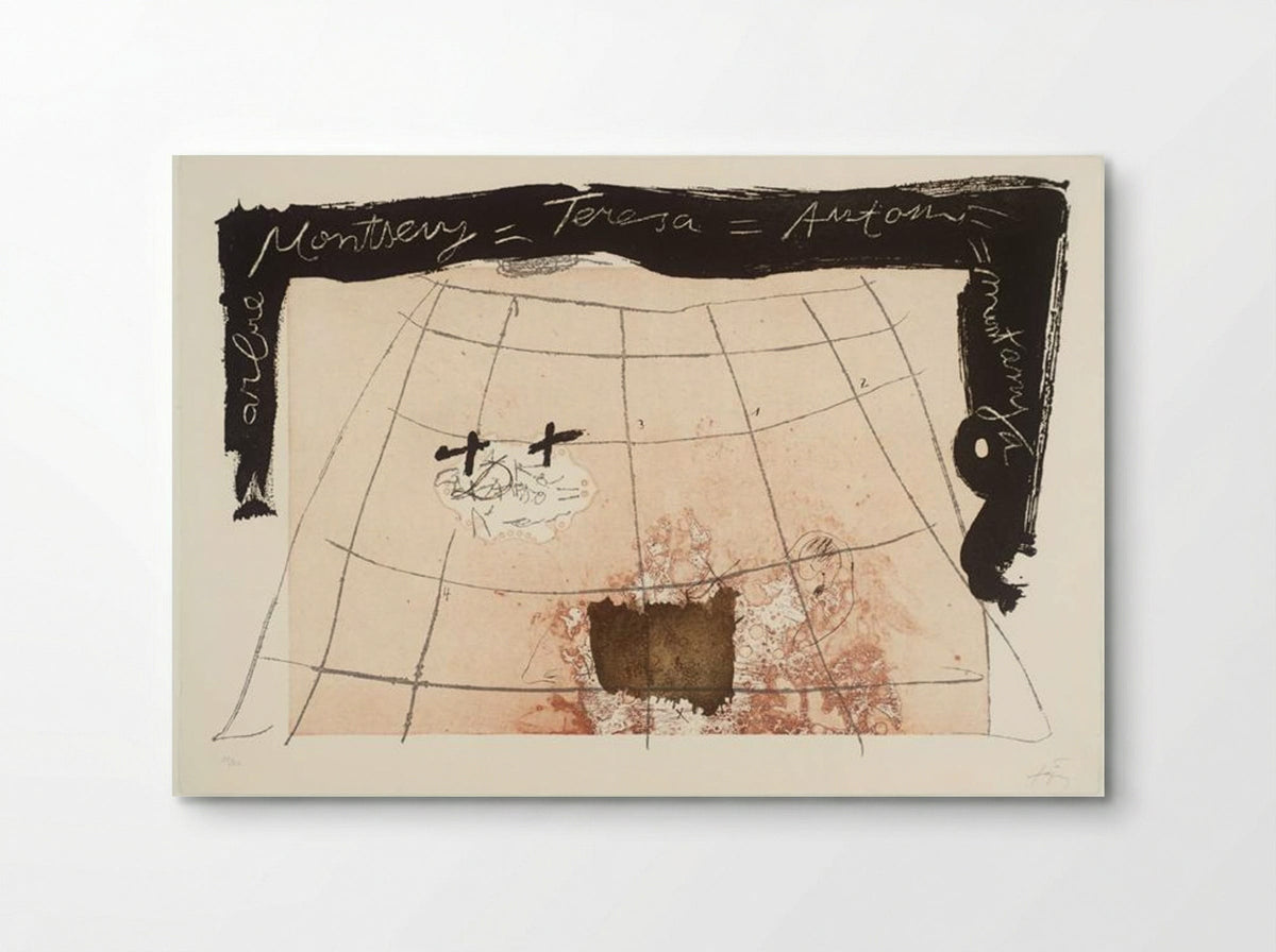 Cartography - Antoni Tàpies - Poster