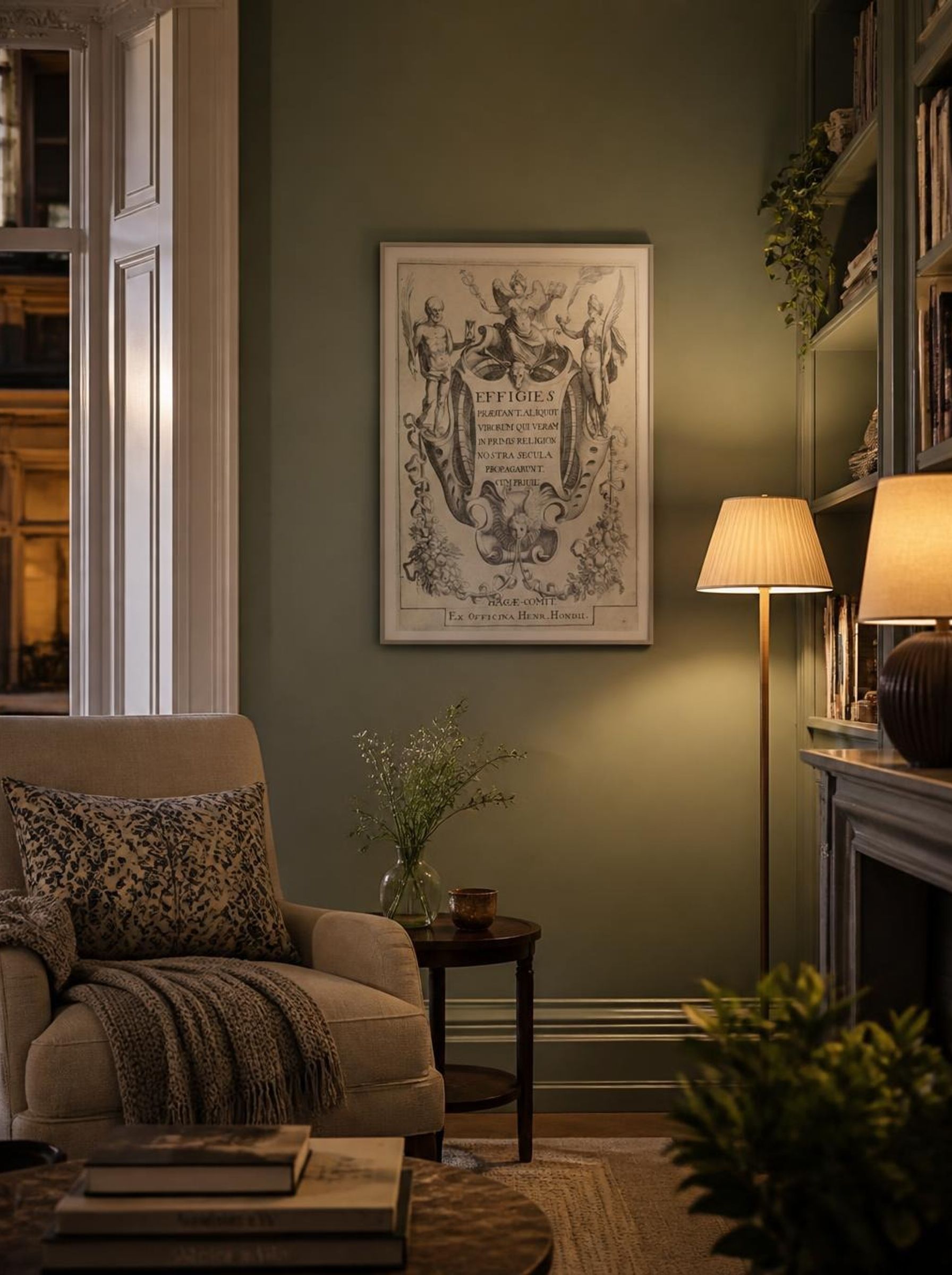 Cartouche with Garlands and Figures - Simon Frisius - Lifestyle