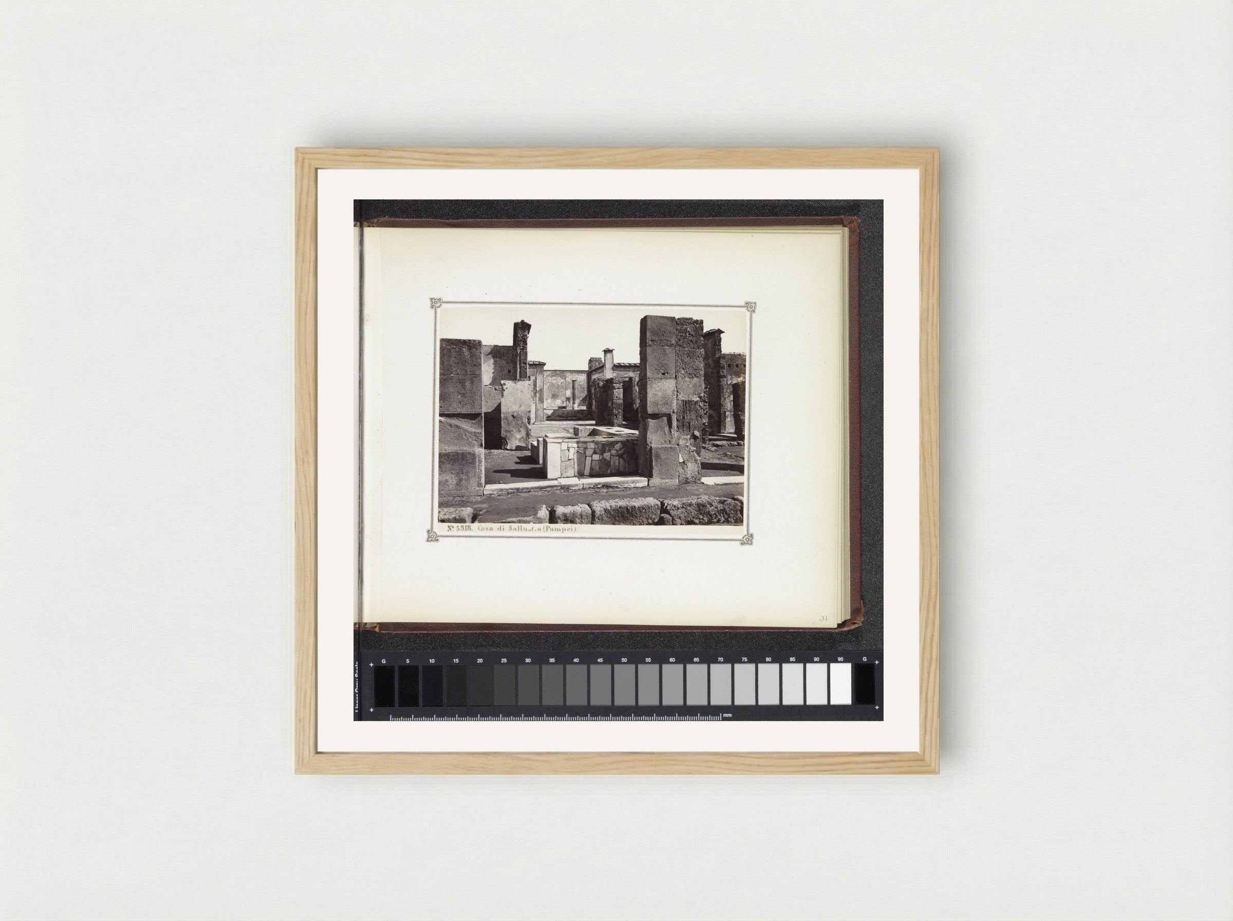 Casa di Sallustio (Pompeii) - Giorgio Sommer - Framed Print Wood