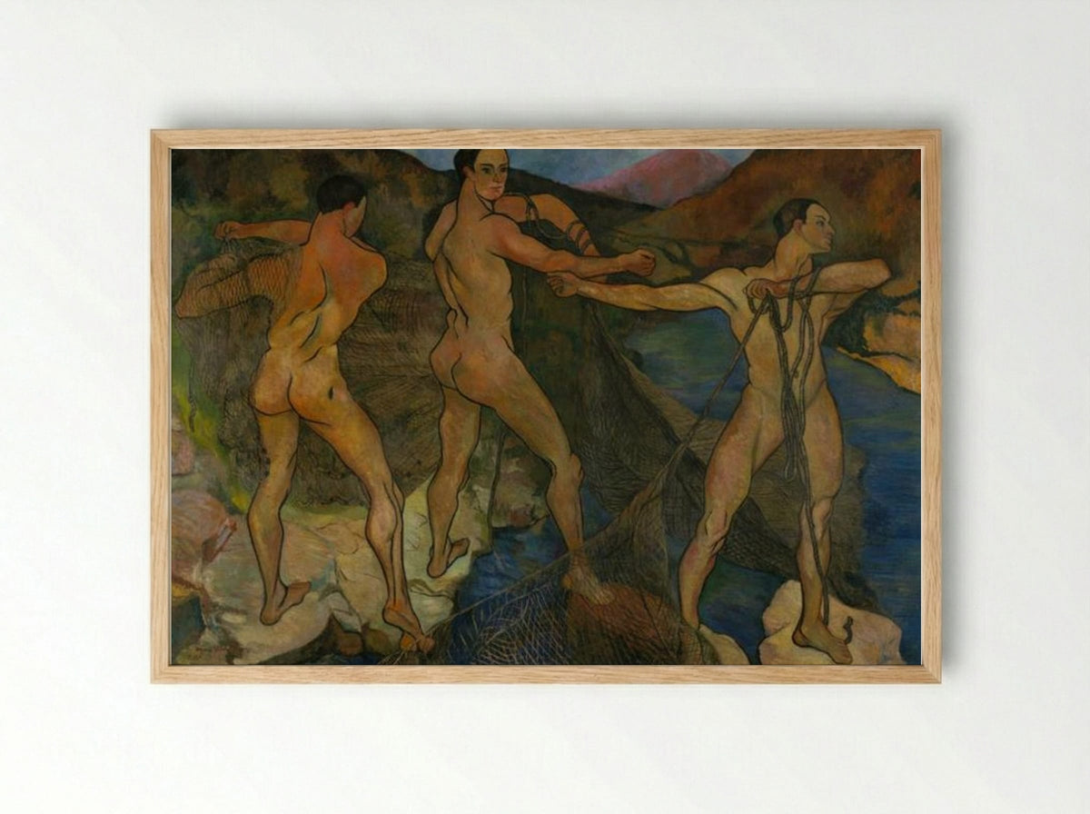 Casting the Net - Suzanne Valadon - Framed Print Wood