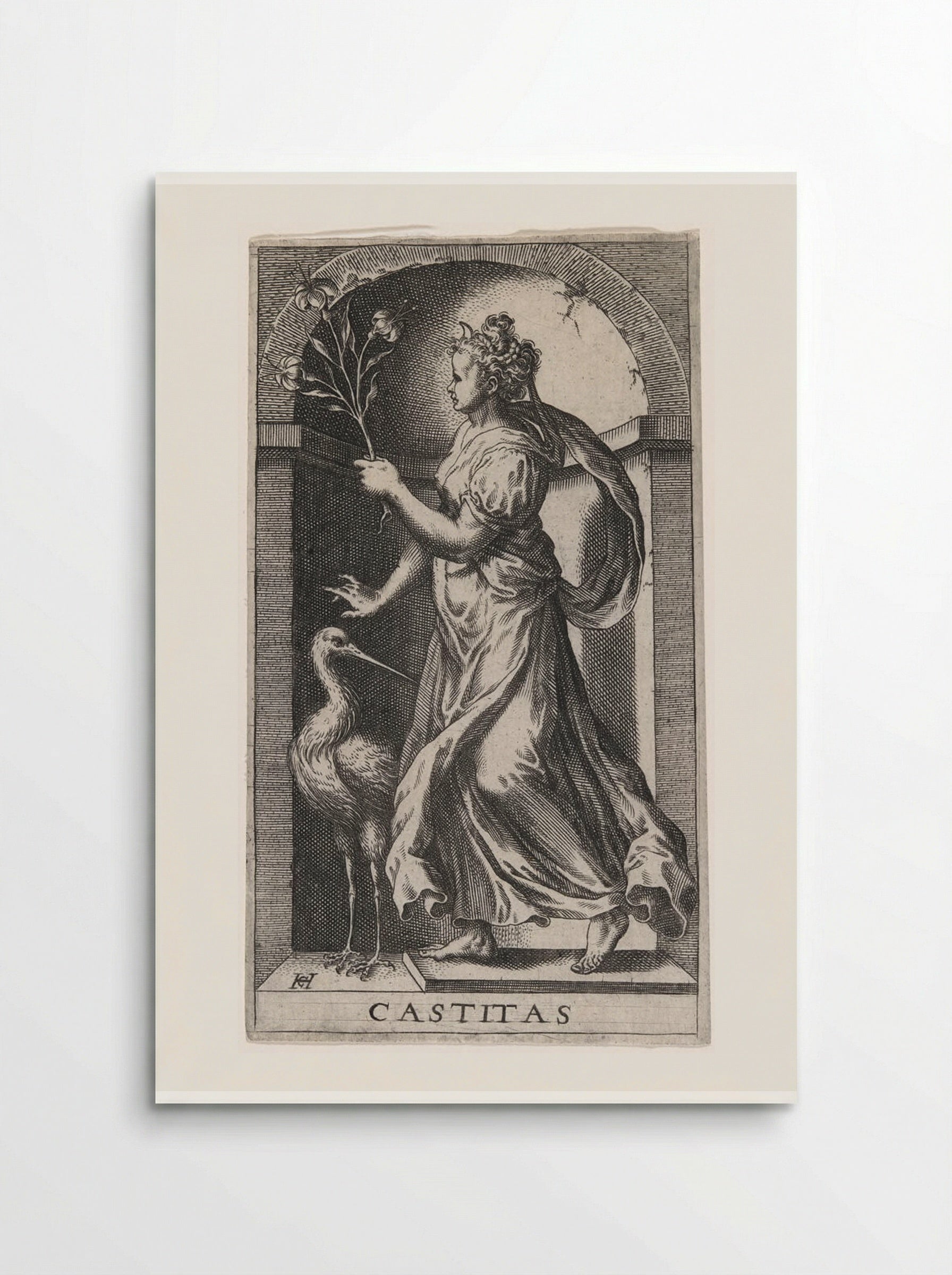 Castitas - Hans Collaert the Elder - Poster