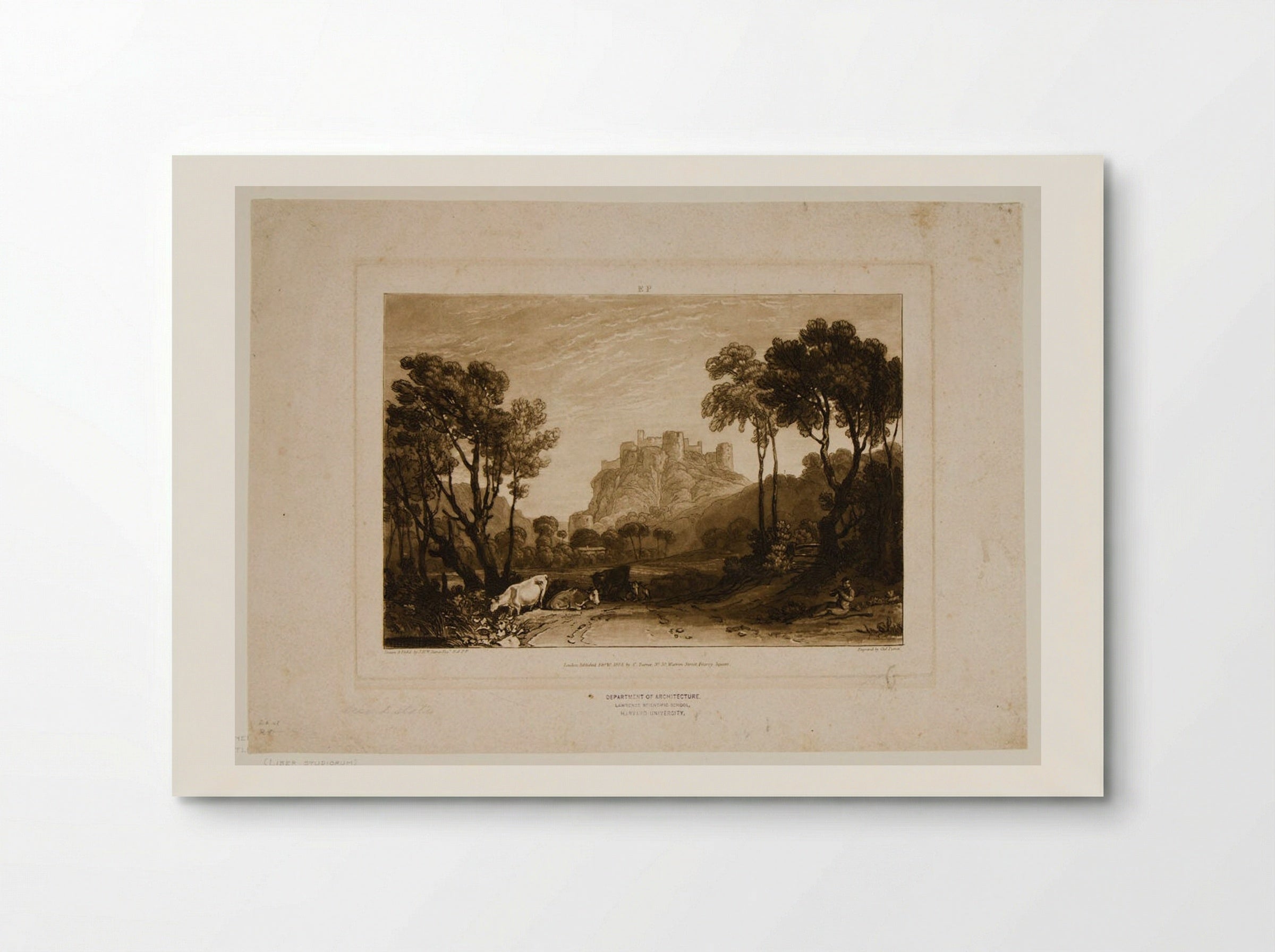 Castle above the Meadows - Charles Turner - Poster