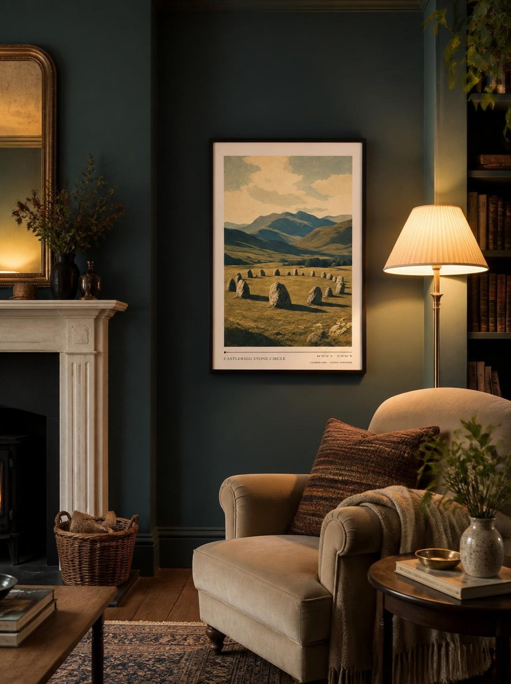Castlerigg Stone Circle Cumberland United Kingdom Travel Poster - Lifestyle