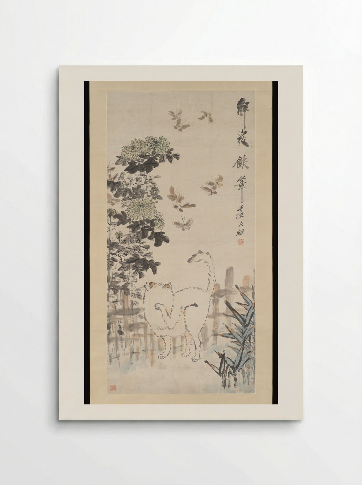 Cat and Butterfly - Xugu - Poster