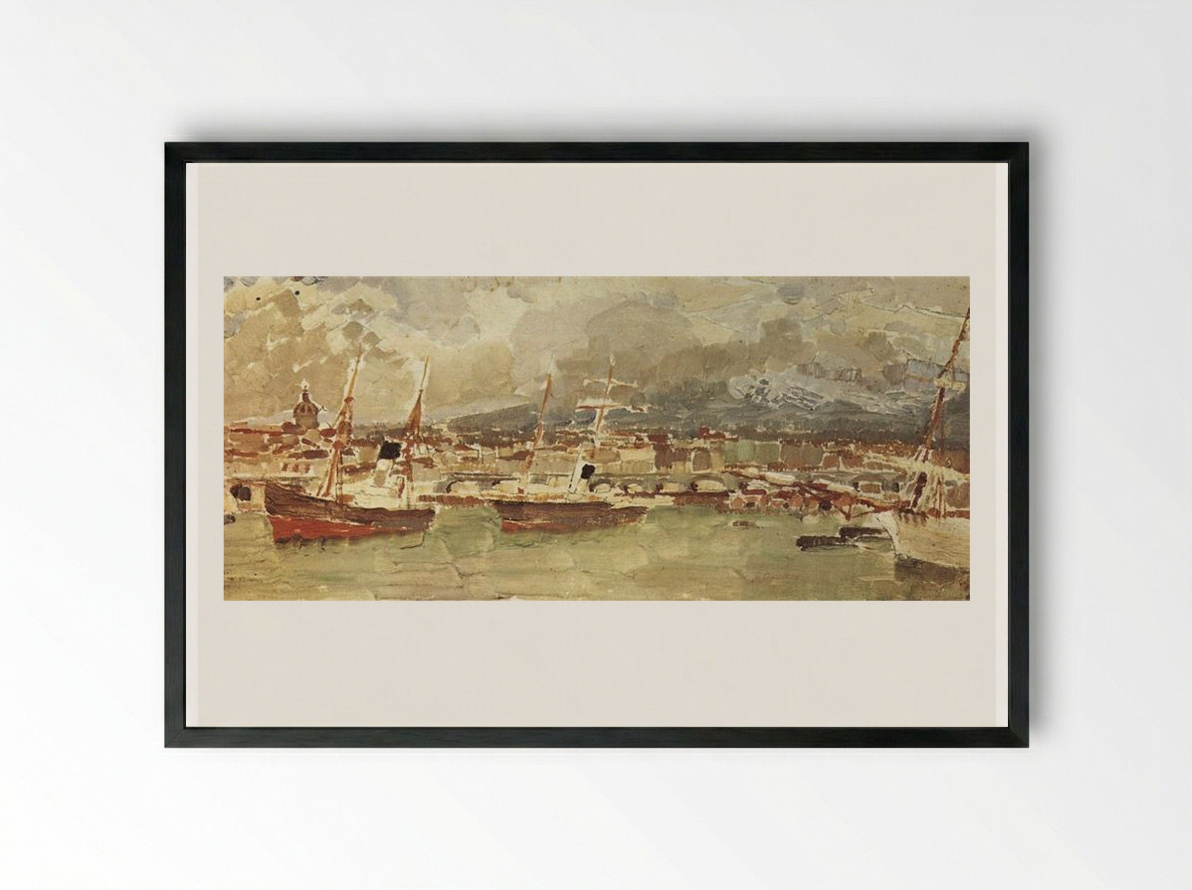 Catania, Sicily - Mikhail Vrubel - Framed Print Black