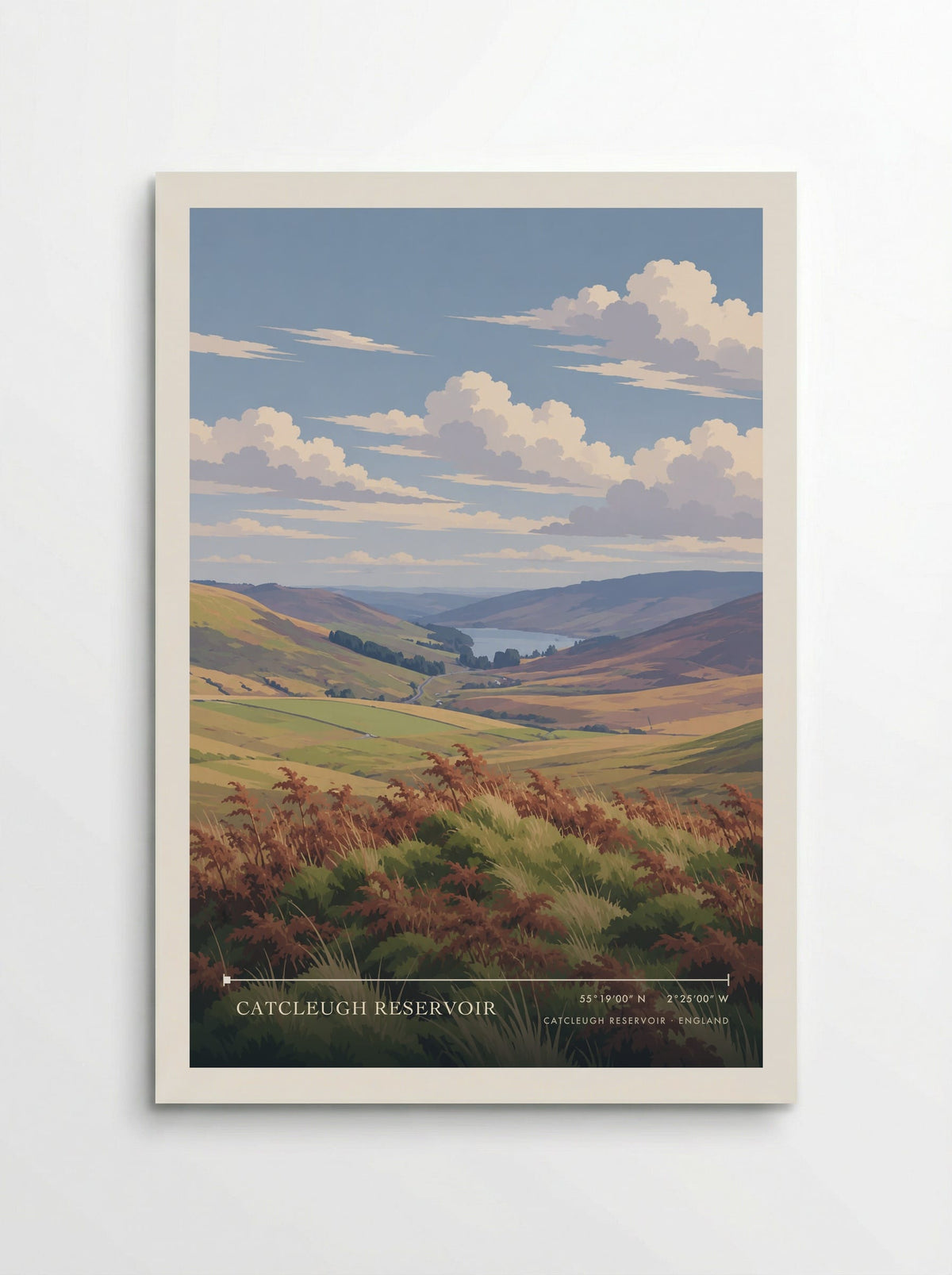 Catcleugh Reservoir | Travel Poster - Poster