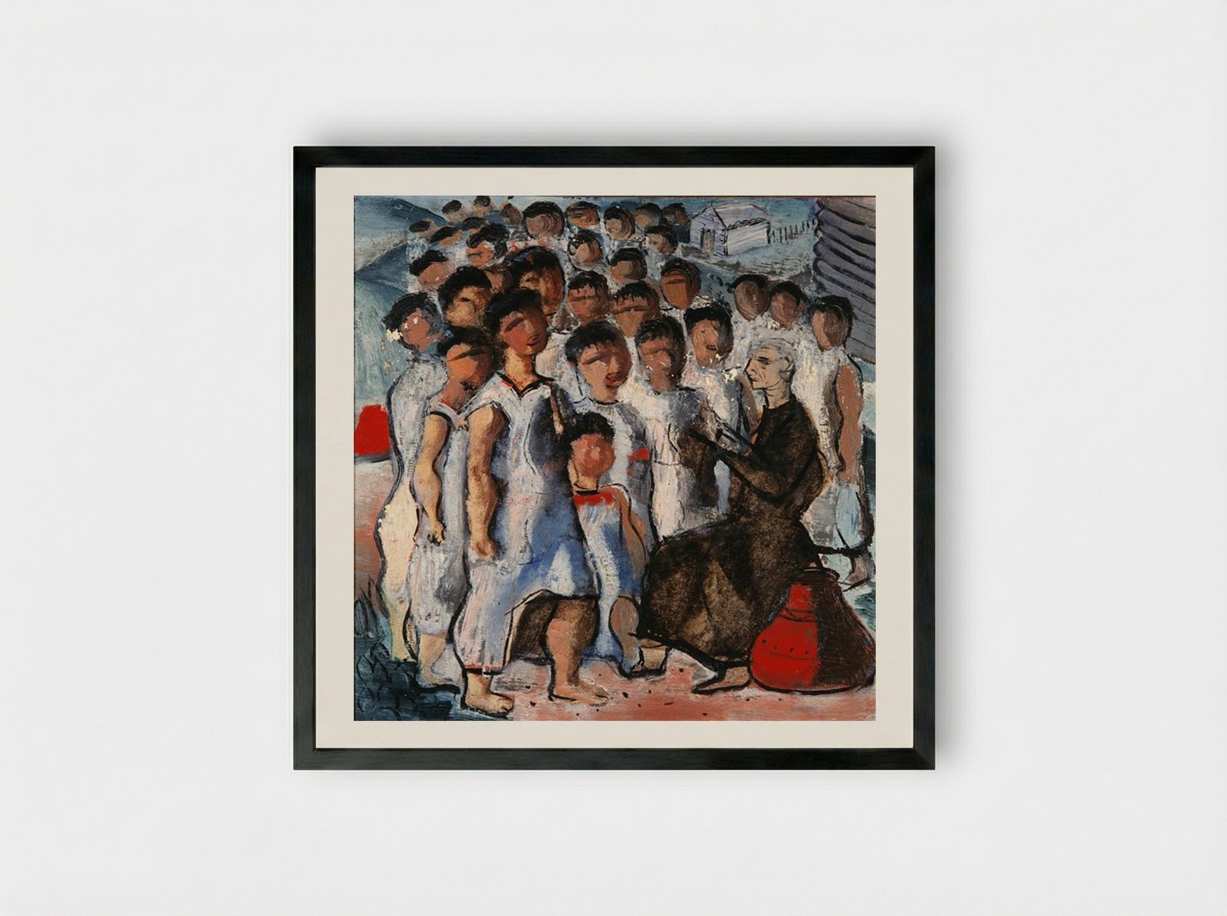 Catechesis - Candido Portinari - Framed Print Black