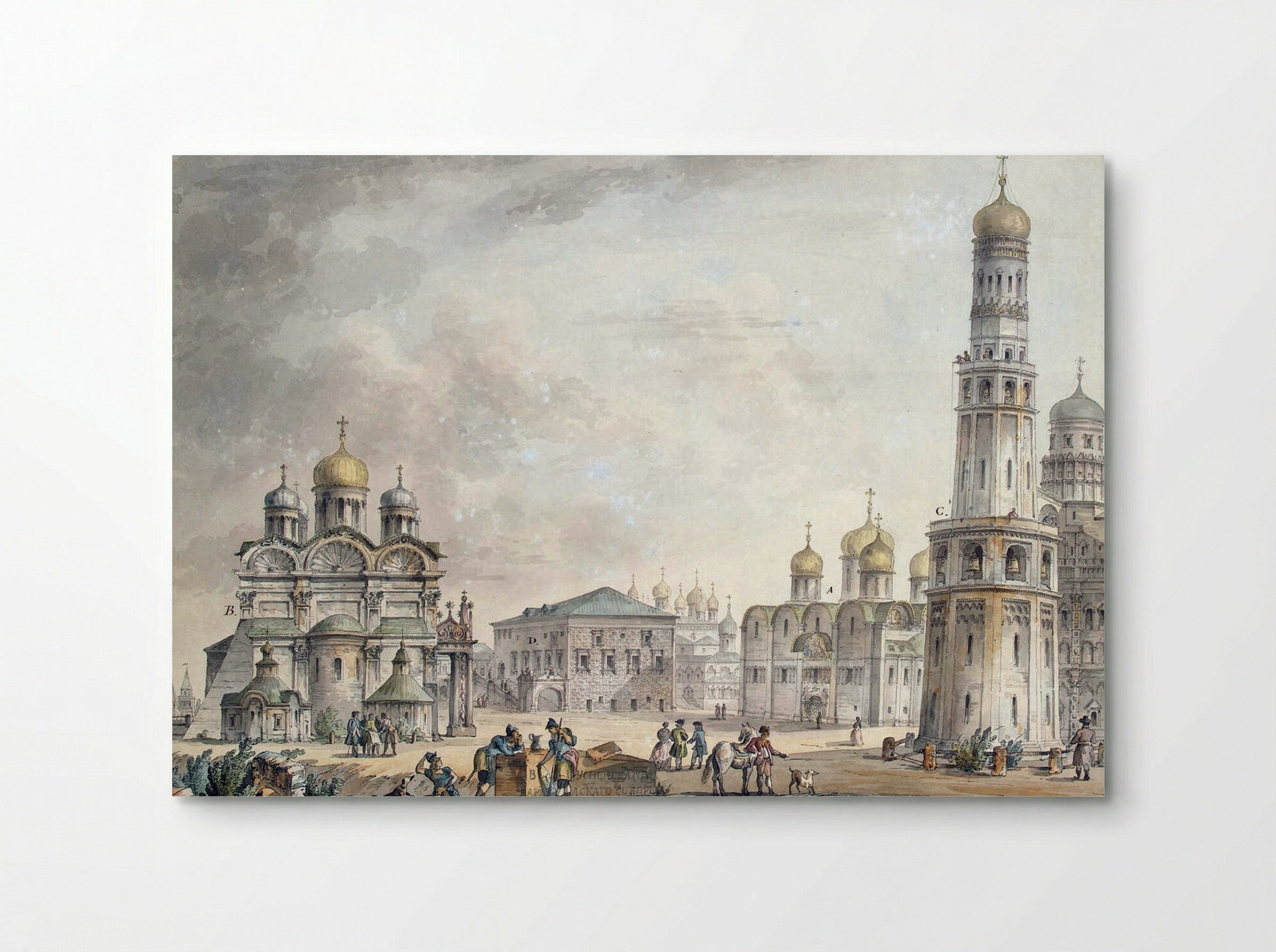Cathedral Square of the Moscow Kremlin - Giacomo Quarenghi - Poster