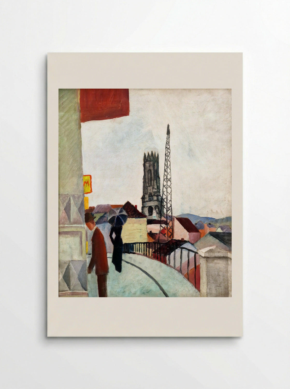 Cathedral of Freiburg in Switzerland - August Macke - Poster