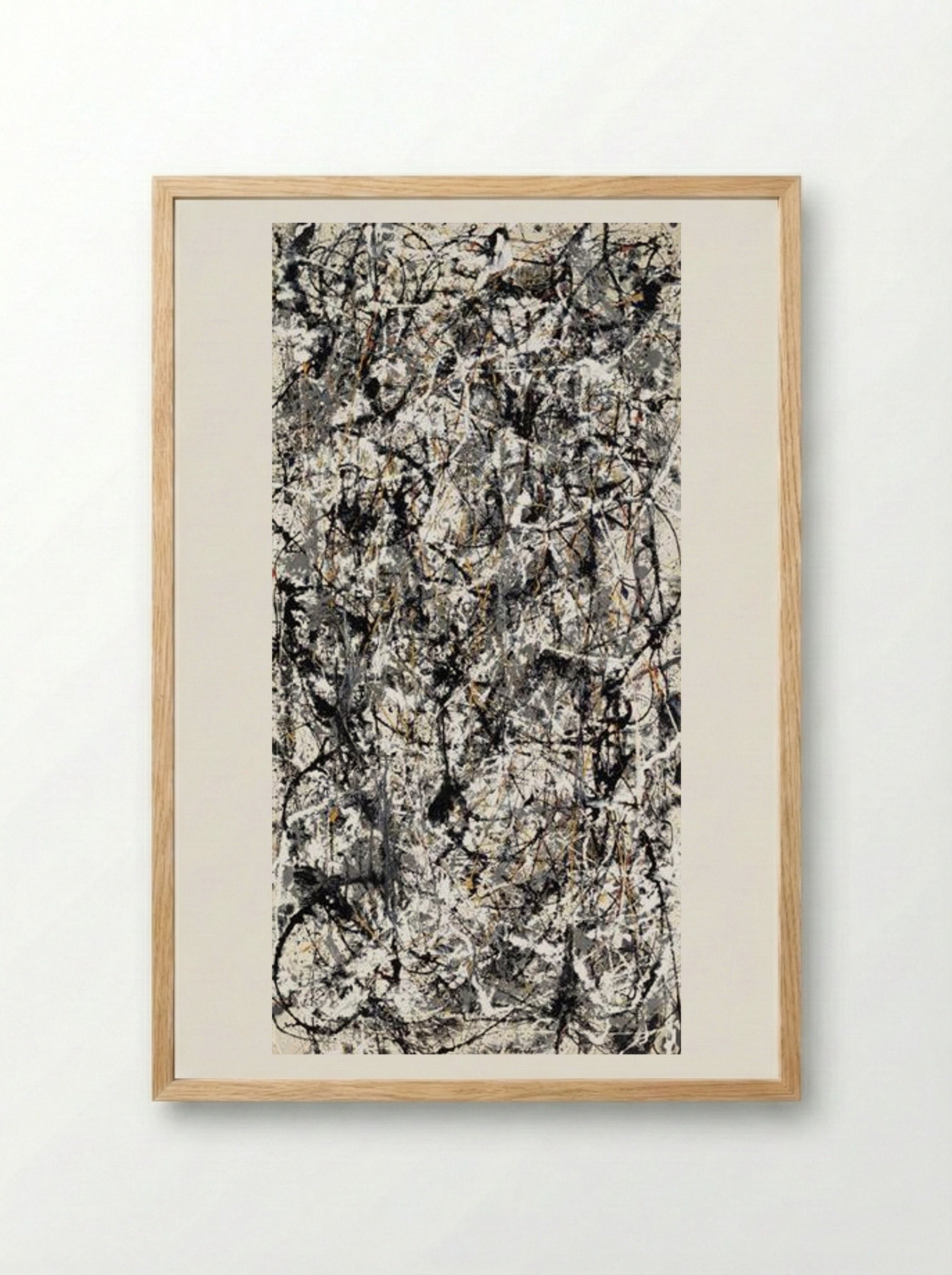 Cathedral - Jackson Pollock - Framed Print Wood