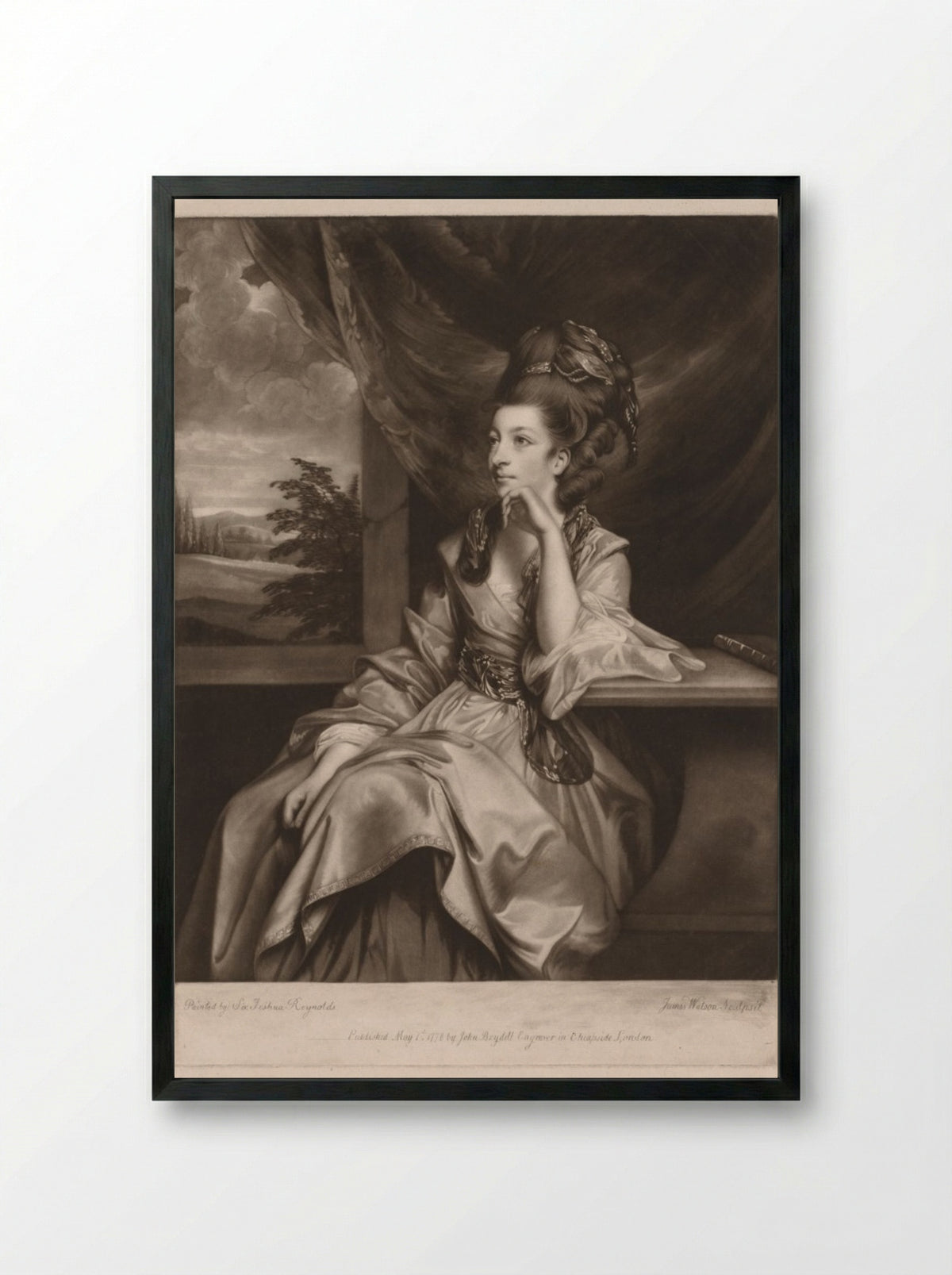 Catherine Bunbury - James Watson - Framed Print Black