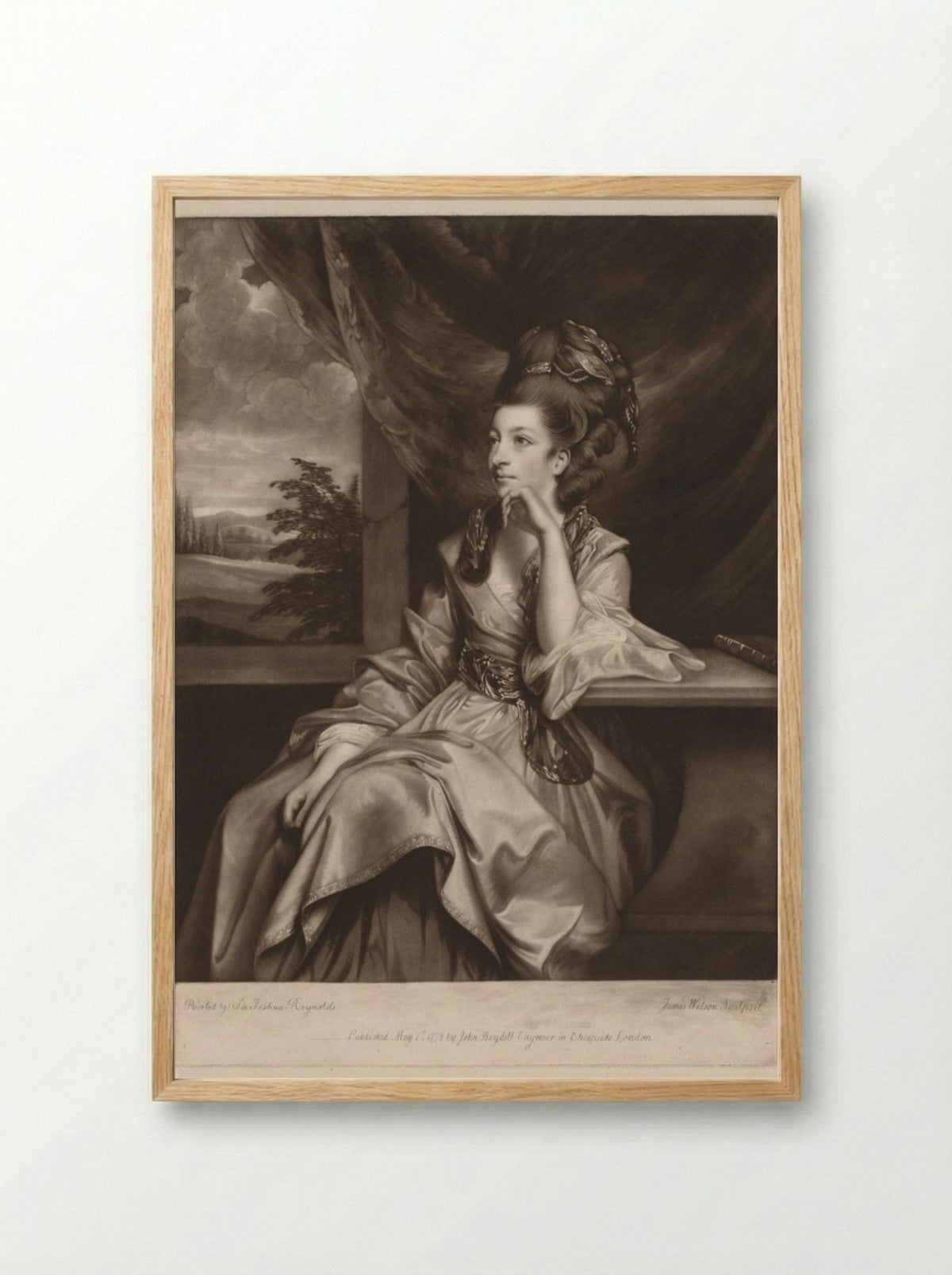 Catherine Bunbury - James Watson - Framed Print Wood