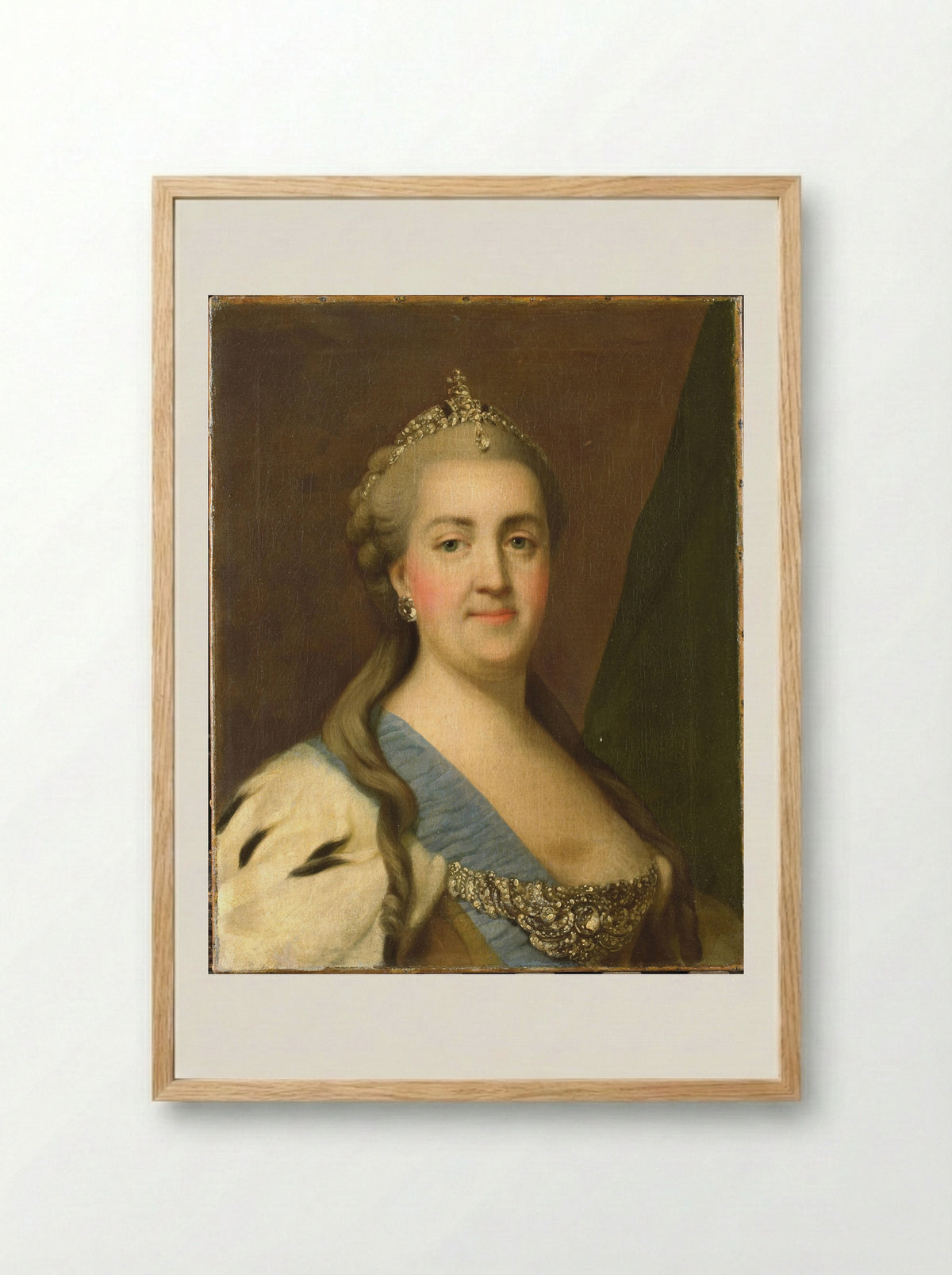 Catherine II of Russia - Vigilius Erichsen - Framed Print Wood
