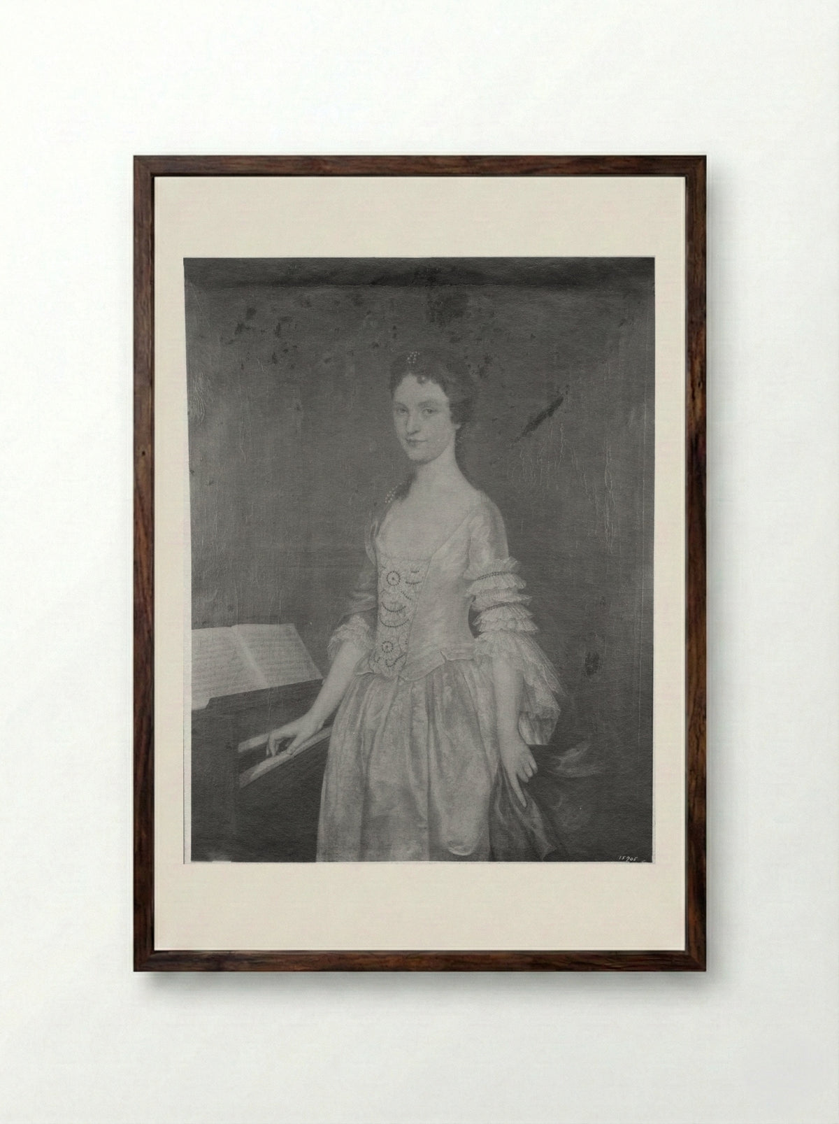 Catherine Ross Gurney (Mrs. Henry Gurney) - Cosmo Alexander - Framed Print Dark Wood
