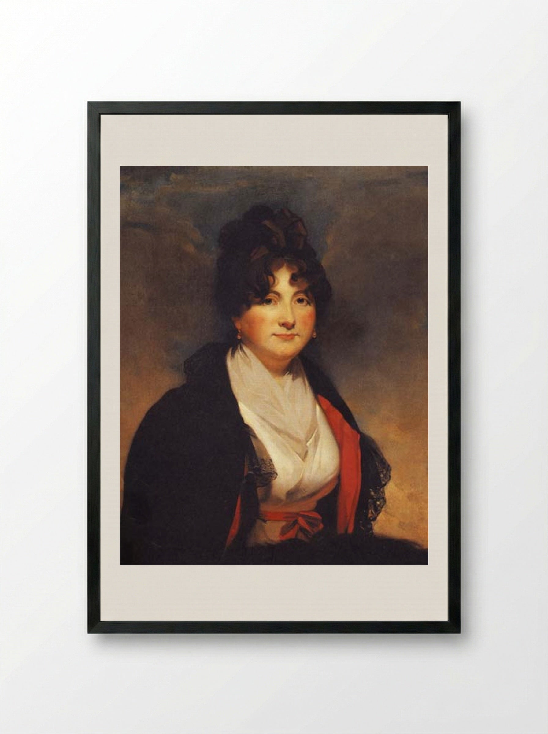 Catherine Vorontsova - Sir Henry Raeburn - Framed Print Black