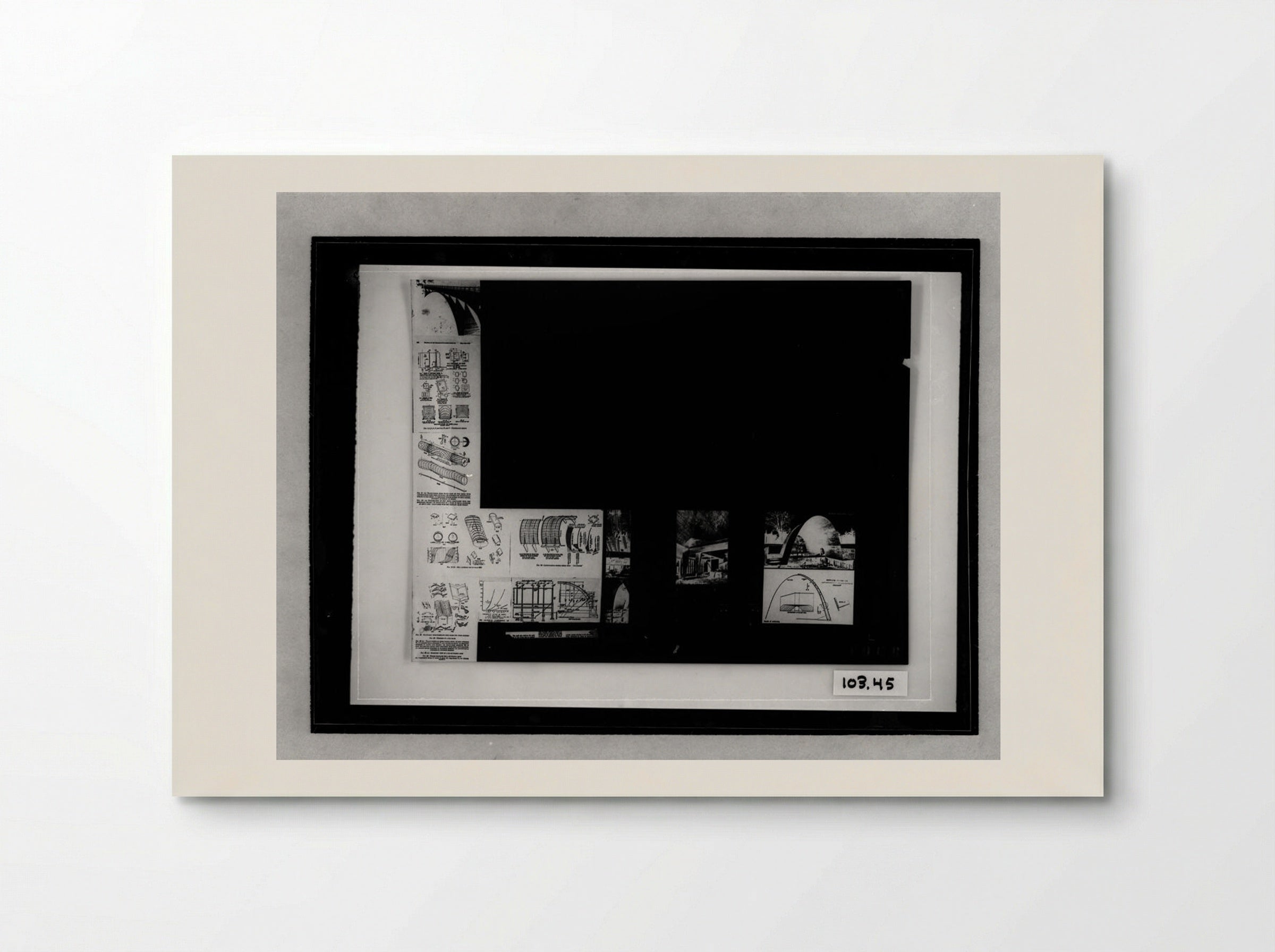 Catholic Church, Torreón, Mexico (Architectural Study) - Walter Gropius - Poster