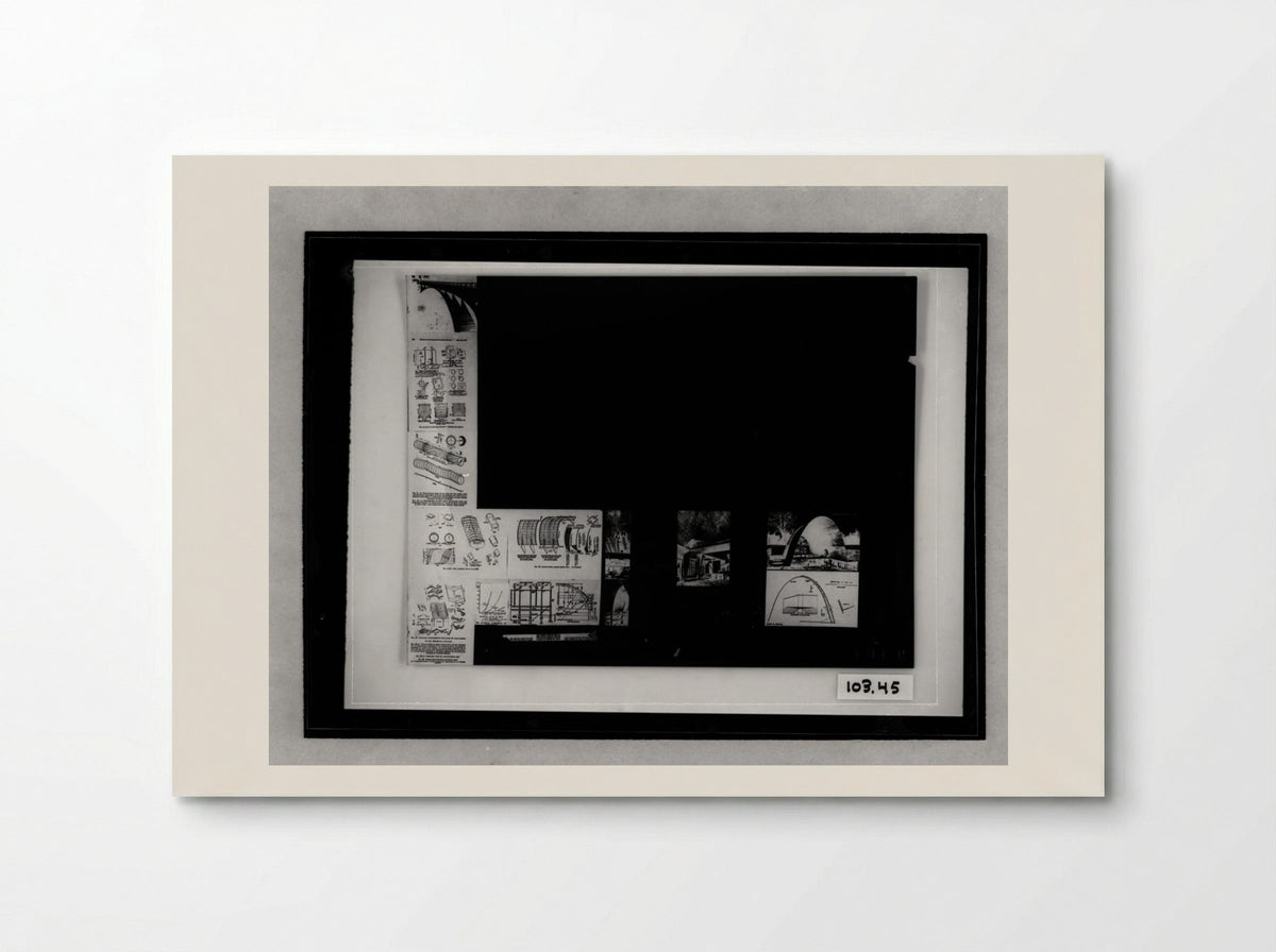 Catholic Church, Torreón, Mexico (Architectural Study) - Walter Gropius - Poster