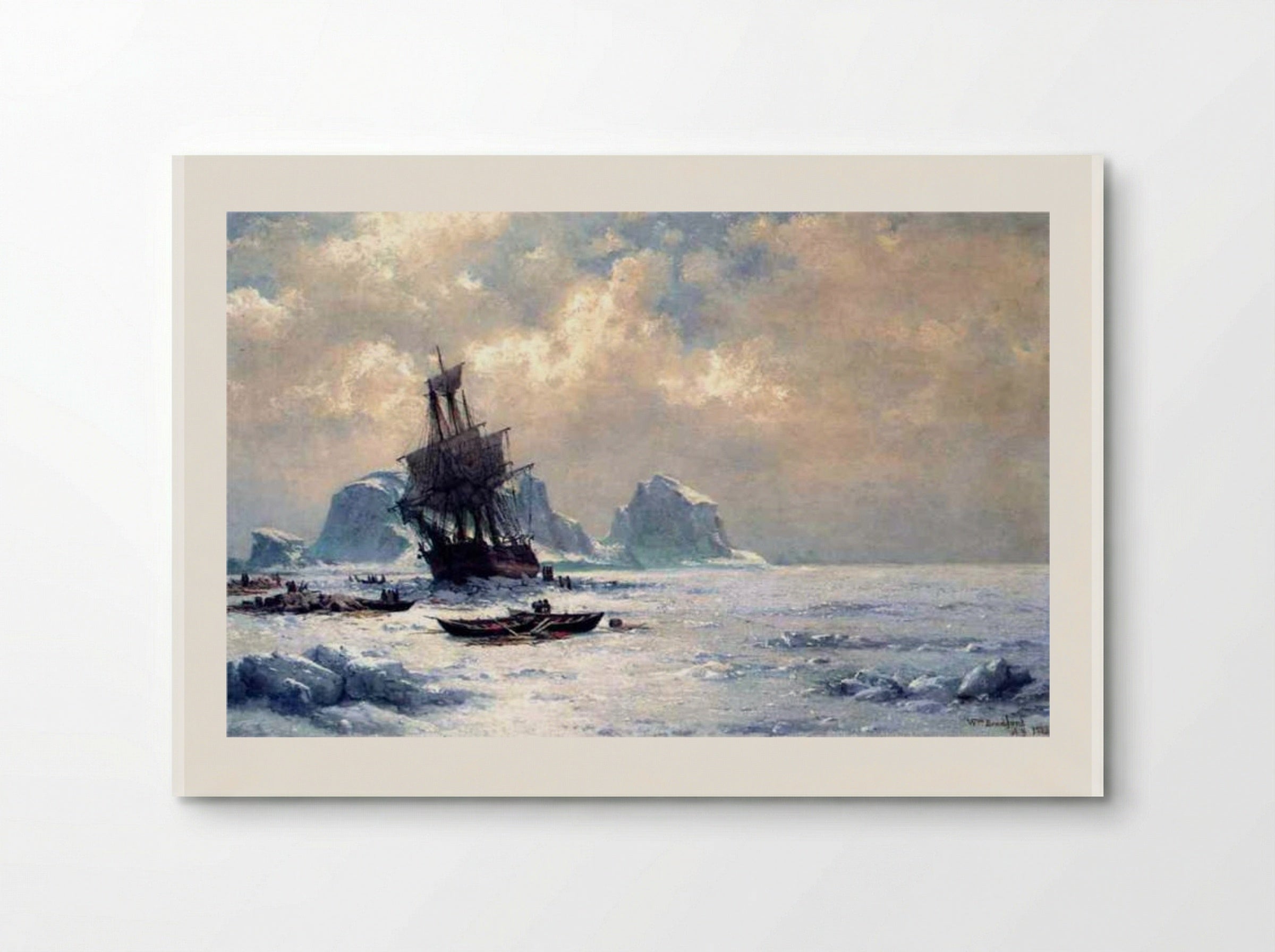 Caught in the Ice - William Bradford - Poster