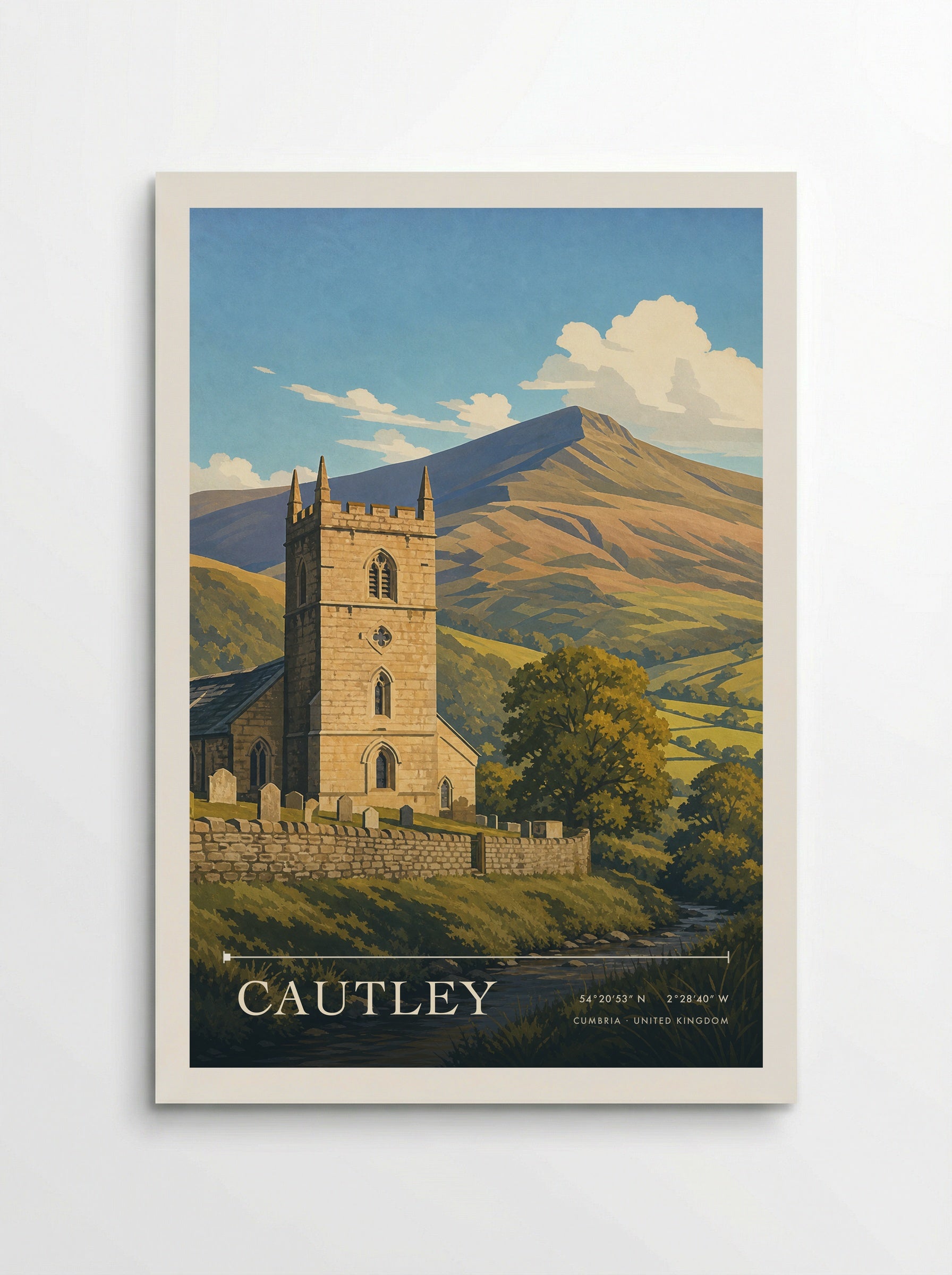 Cautley Cumbria United Kingdom Travel Poster - Poster