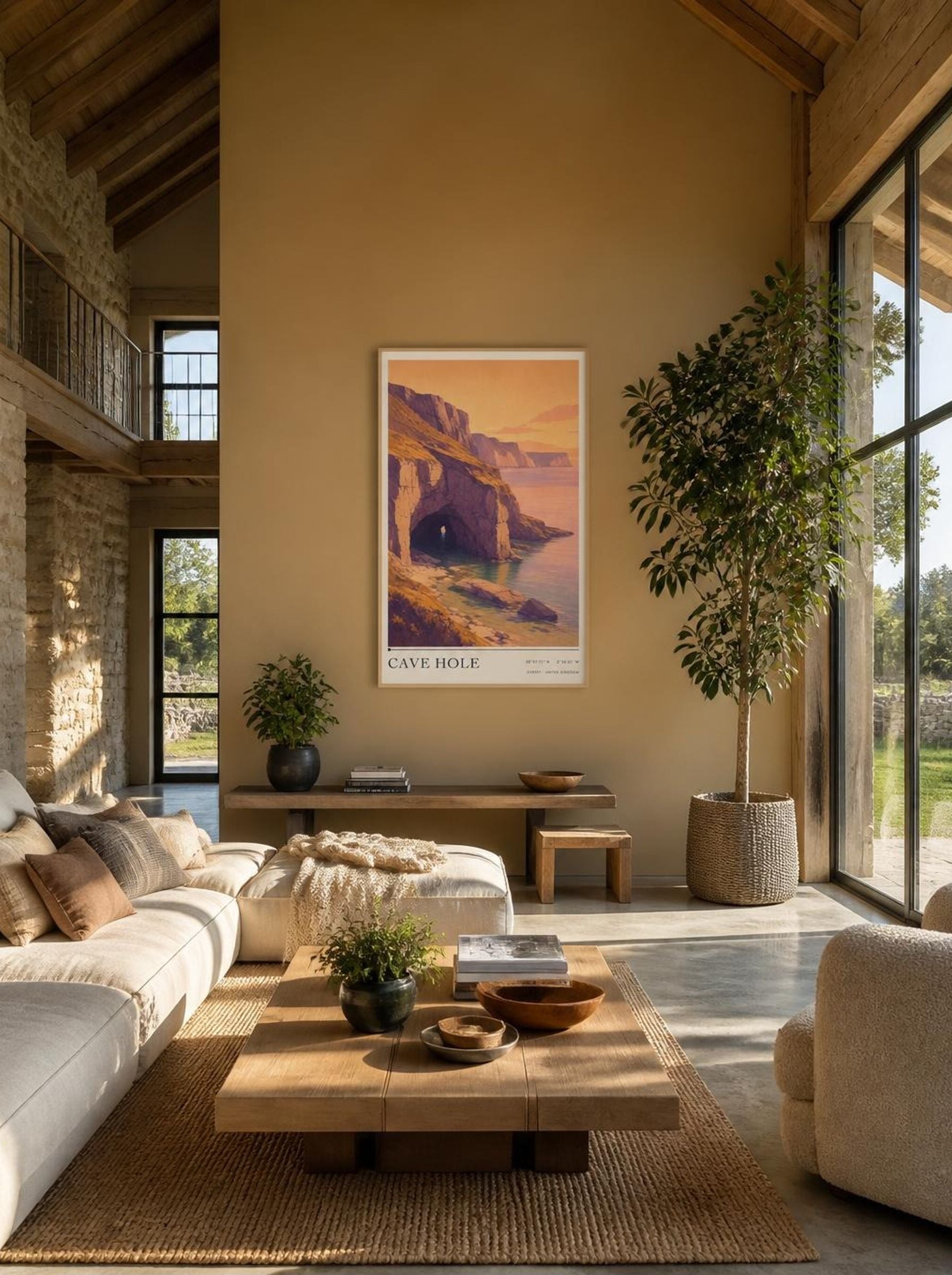 Cave Hole Dorset United Kingdom Travel Poster - Lifestyle