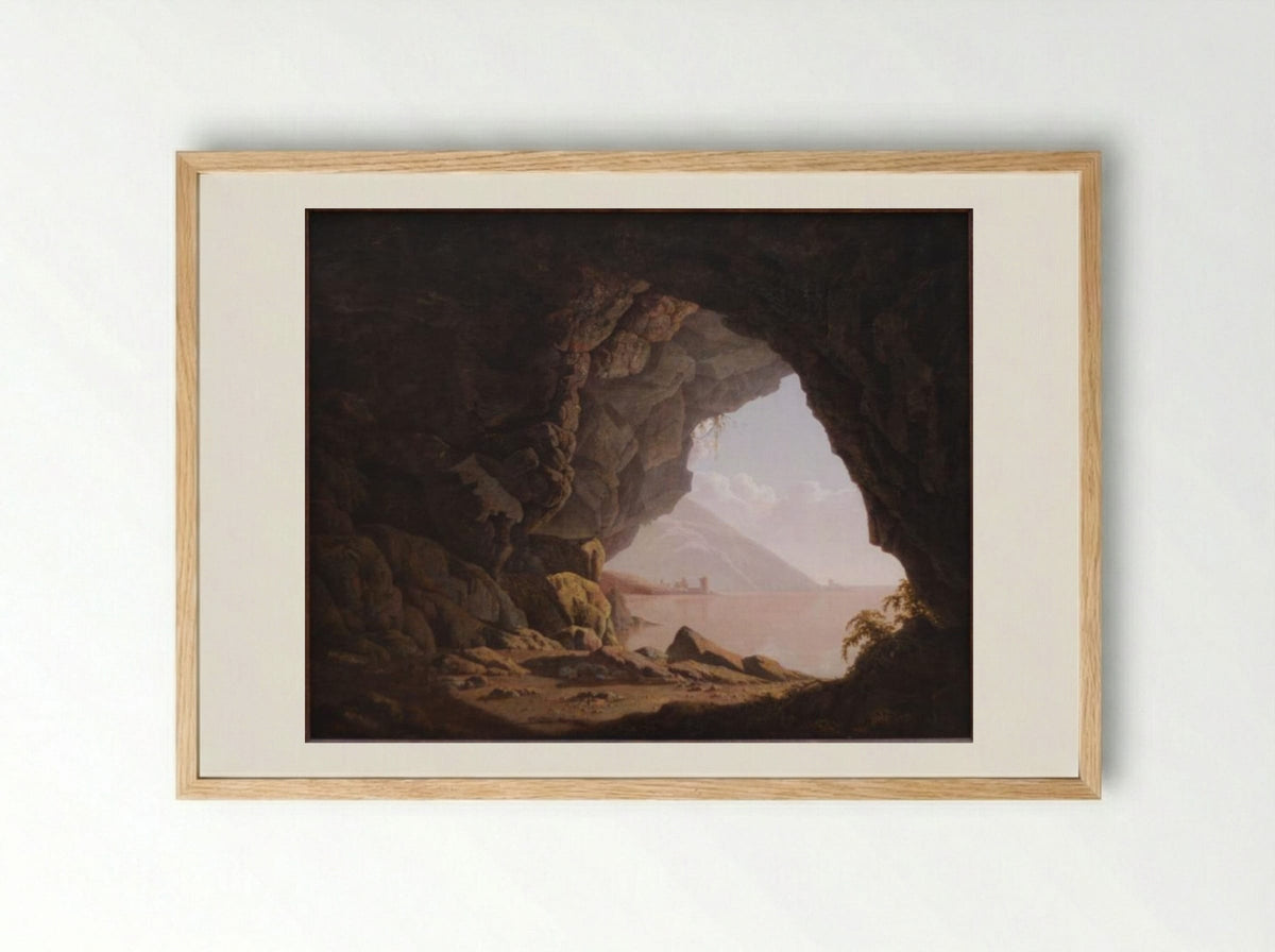 Cavern, Near Naples - Joseph Wright of Derby - Framed Print Wood
