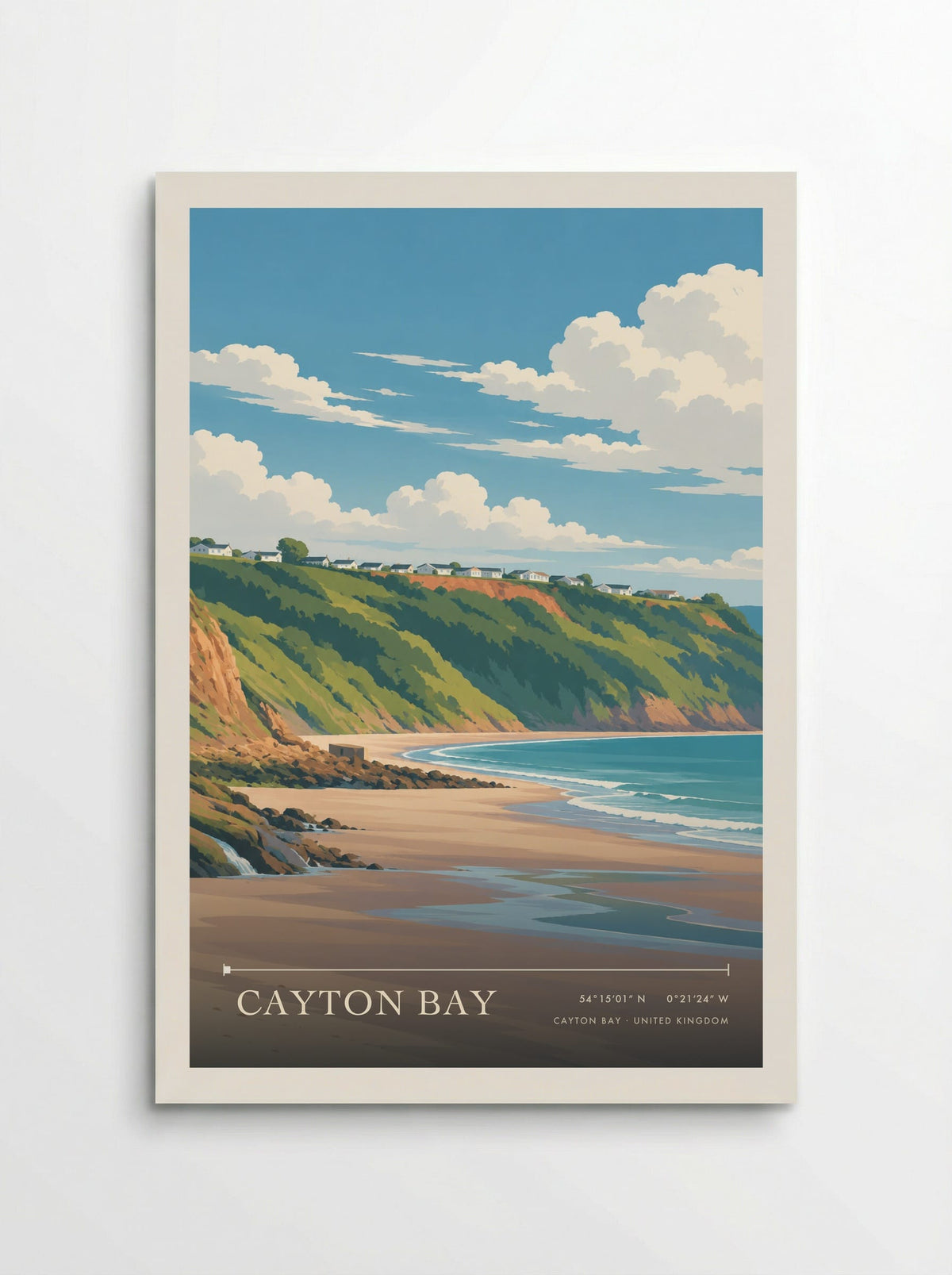 Cayton Bay | Travel Poster - Poster